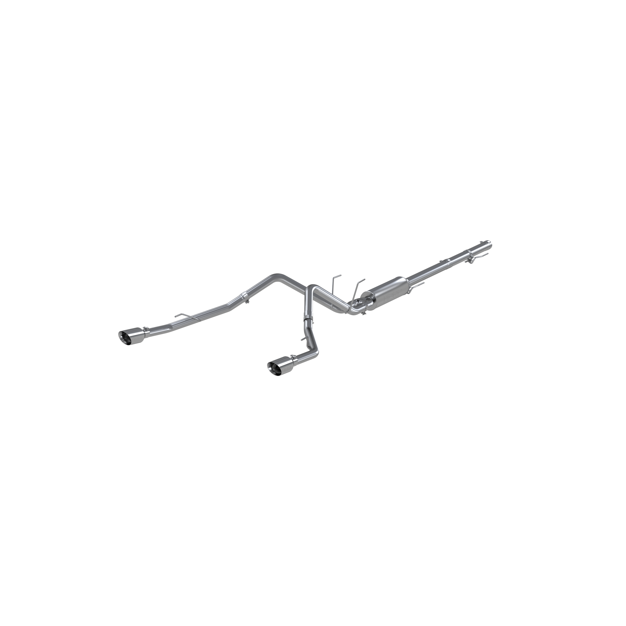 Cat Back Exhaust System Dual Split Rear T304 Stainless Steel Through Stock Bumper For 09-18 RAM 1500 5.7L 19-24 RAM 1500 Classic MBRP