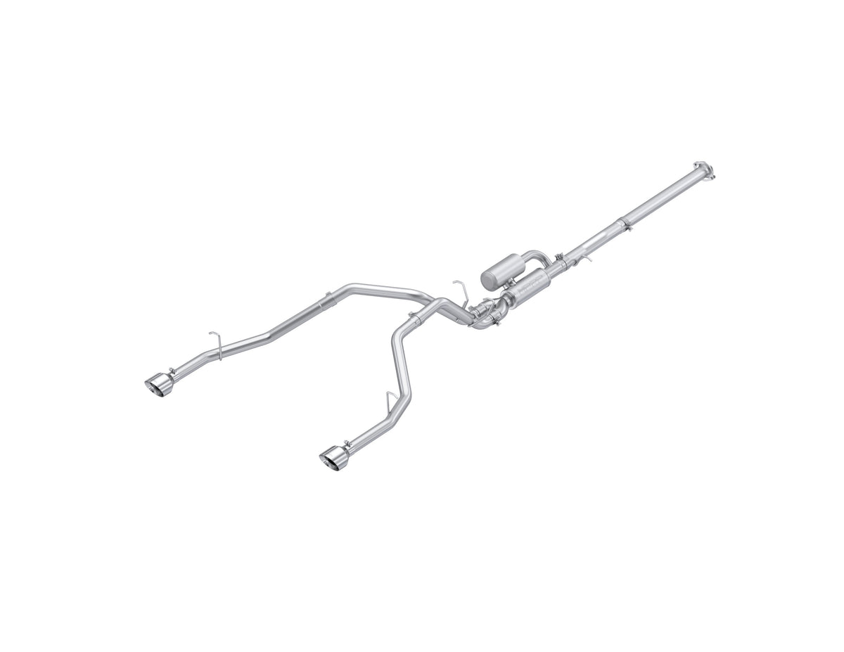 2025-Up Ram 1500 3.0L SST SO Armor Lite 3 inch Cat-back 2.5 Inch Dual Split Rear Exhaust with Polished Tips MBRP