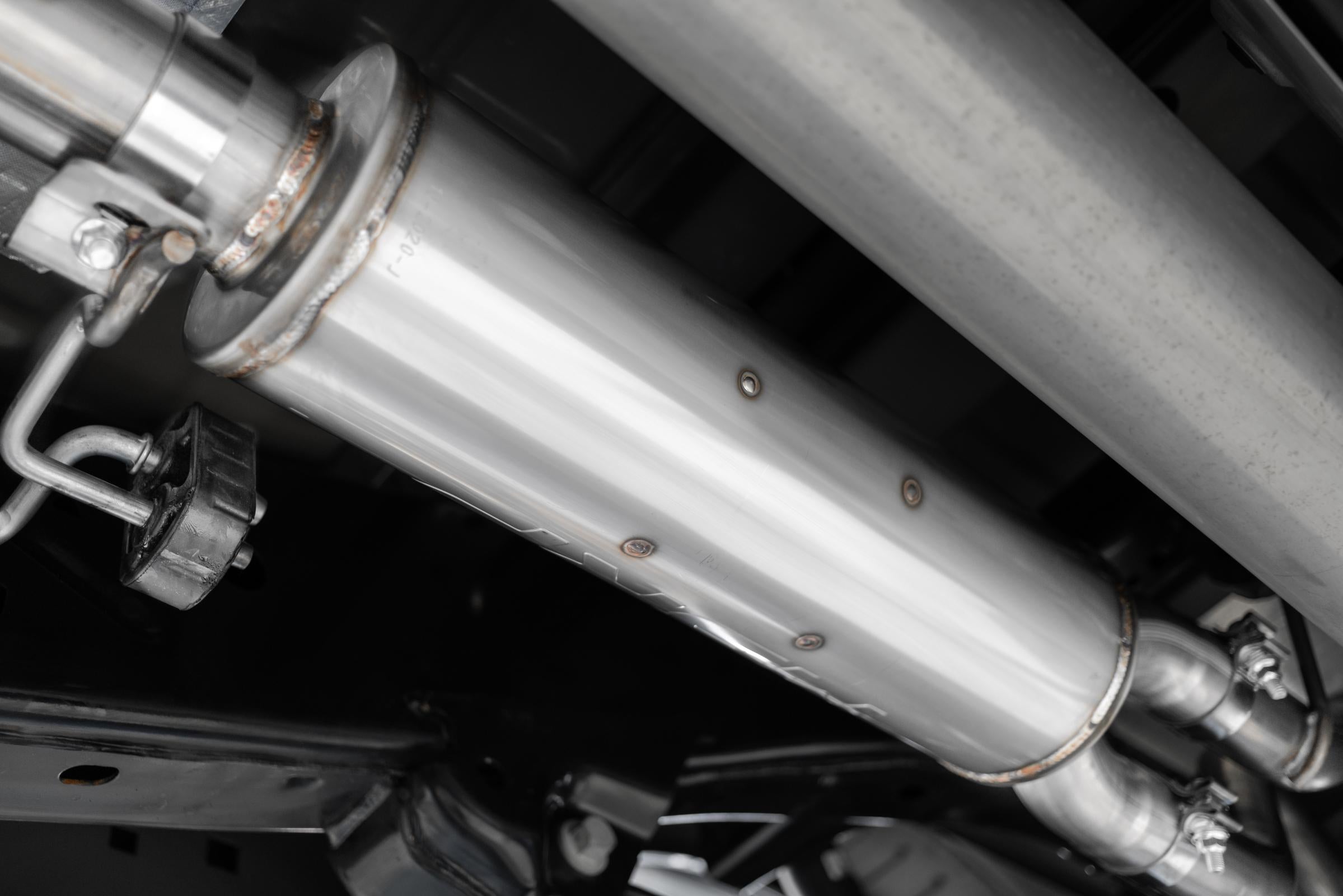 21-Up Ford F-150 T409 Stainless Steel 3 Inch Cat-Back 2.5 Inch Dual Split Rear Exhaust System MBRP