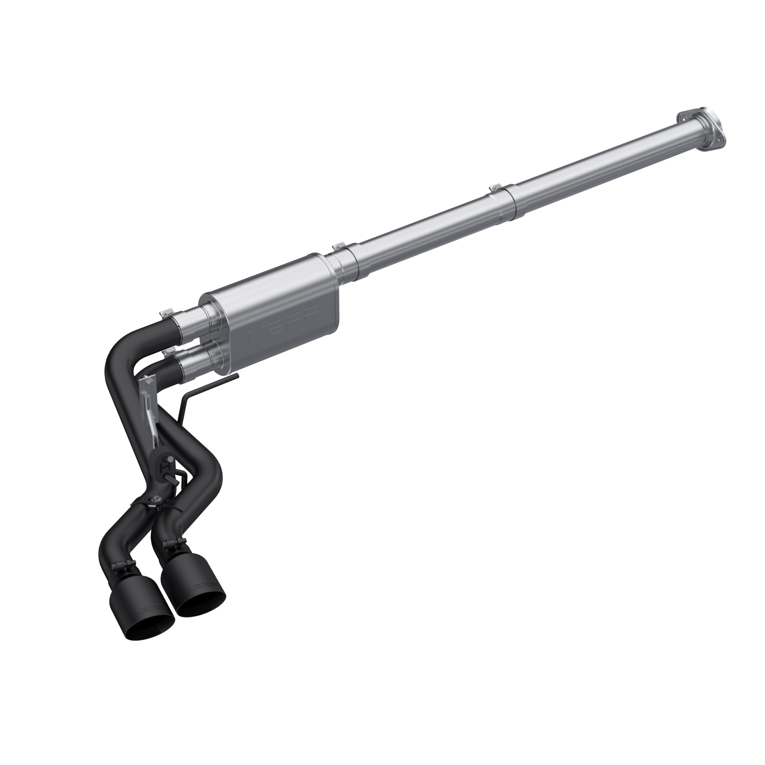 3 inch Cat-Back 2.5 inch Dual Pre-Axle (Race Profile) Black Coated  21-Up F-150 MBRP