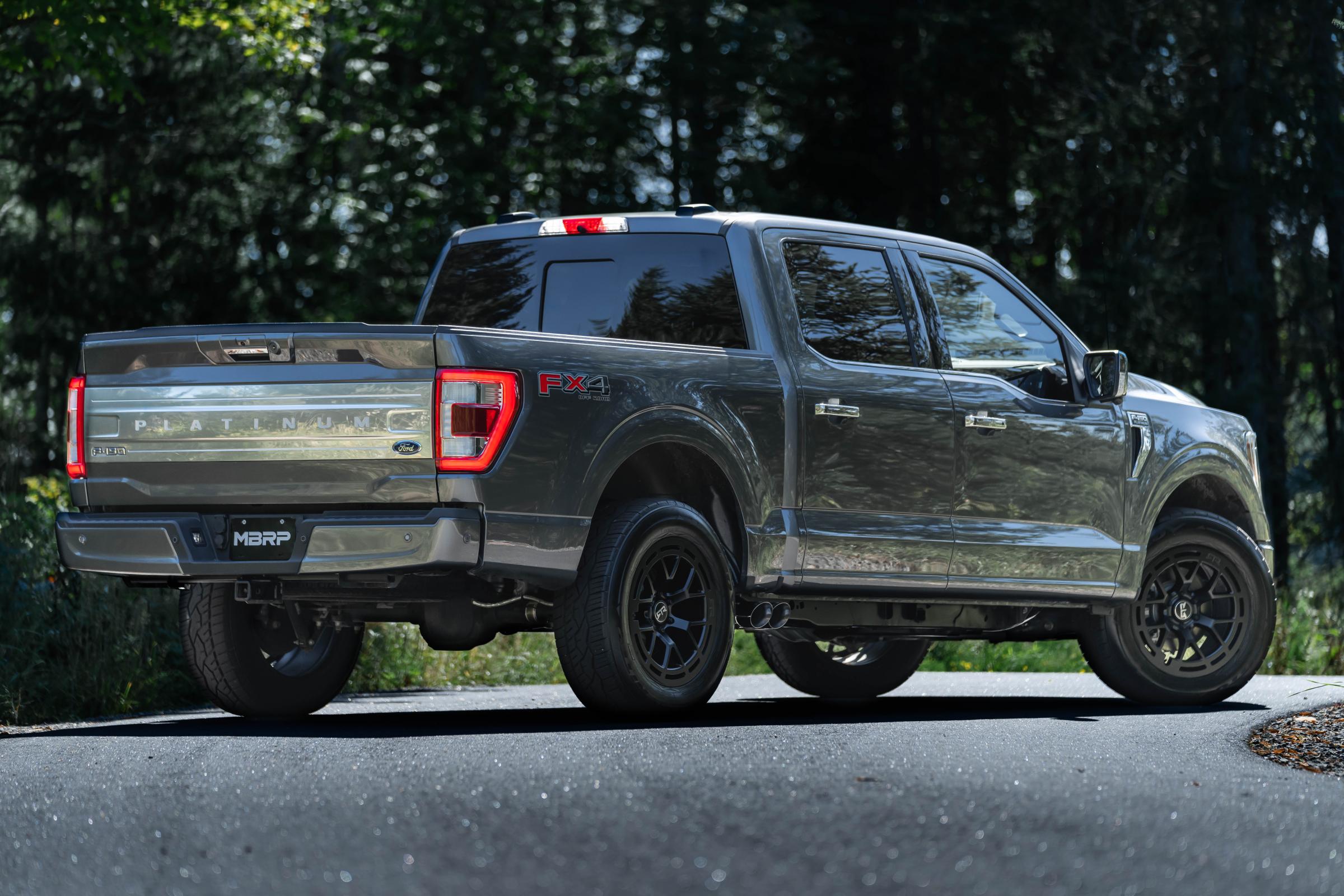 3 inch Cat-Back 2.5 inch Dual Pre-Axle (Race Profile) Black Coated  21-Up F-150 MBRP