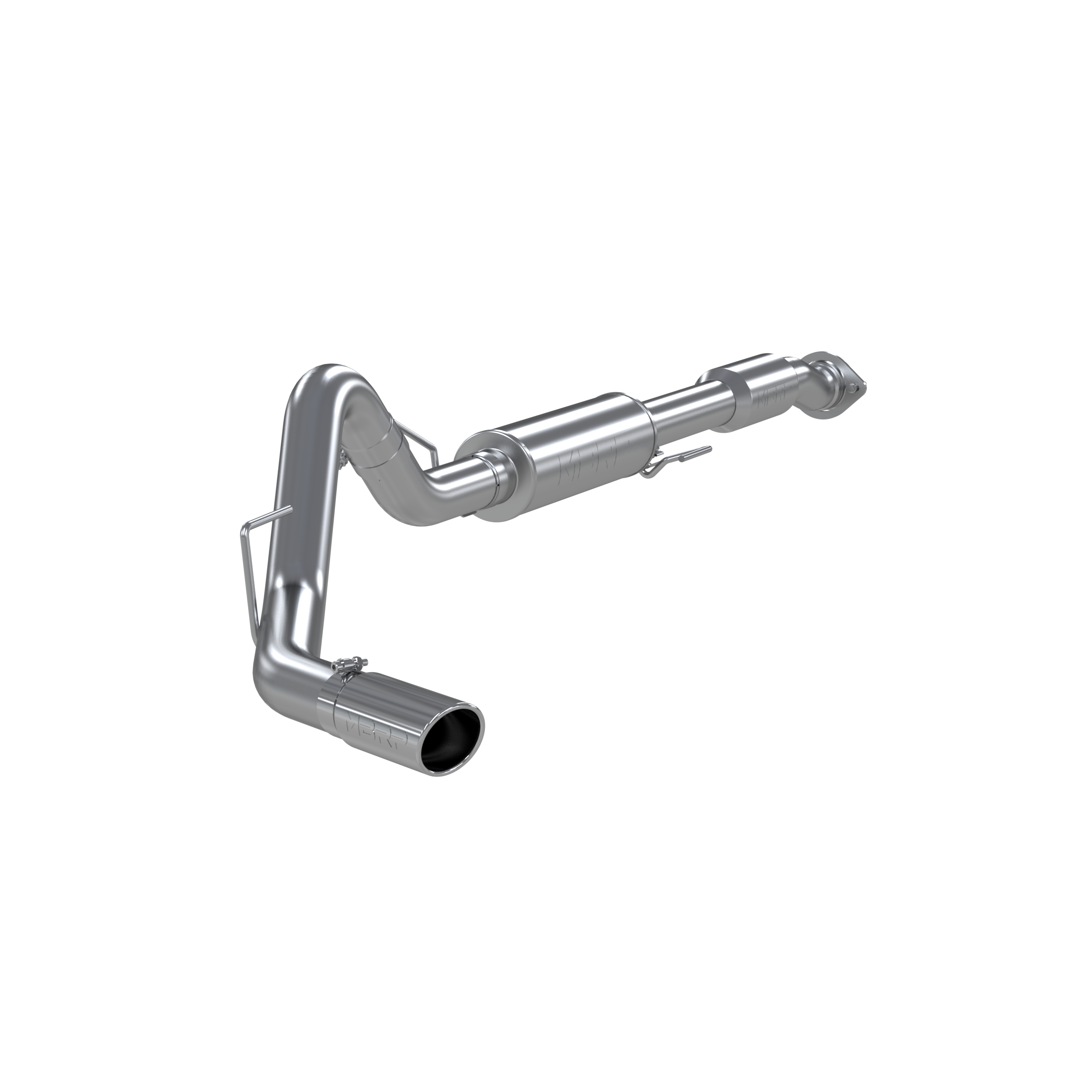 3 1/2 Inch Cat Back Exhaust System Single Exit For 11-14 Ford F-150 Raptor 6.2L Crew Cab/Short Bed Extended Cab Short Bed Aluminized Steel MBRP
