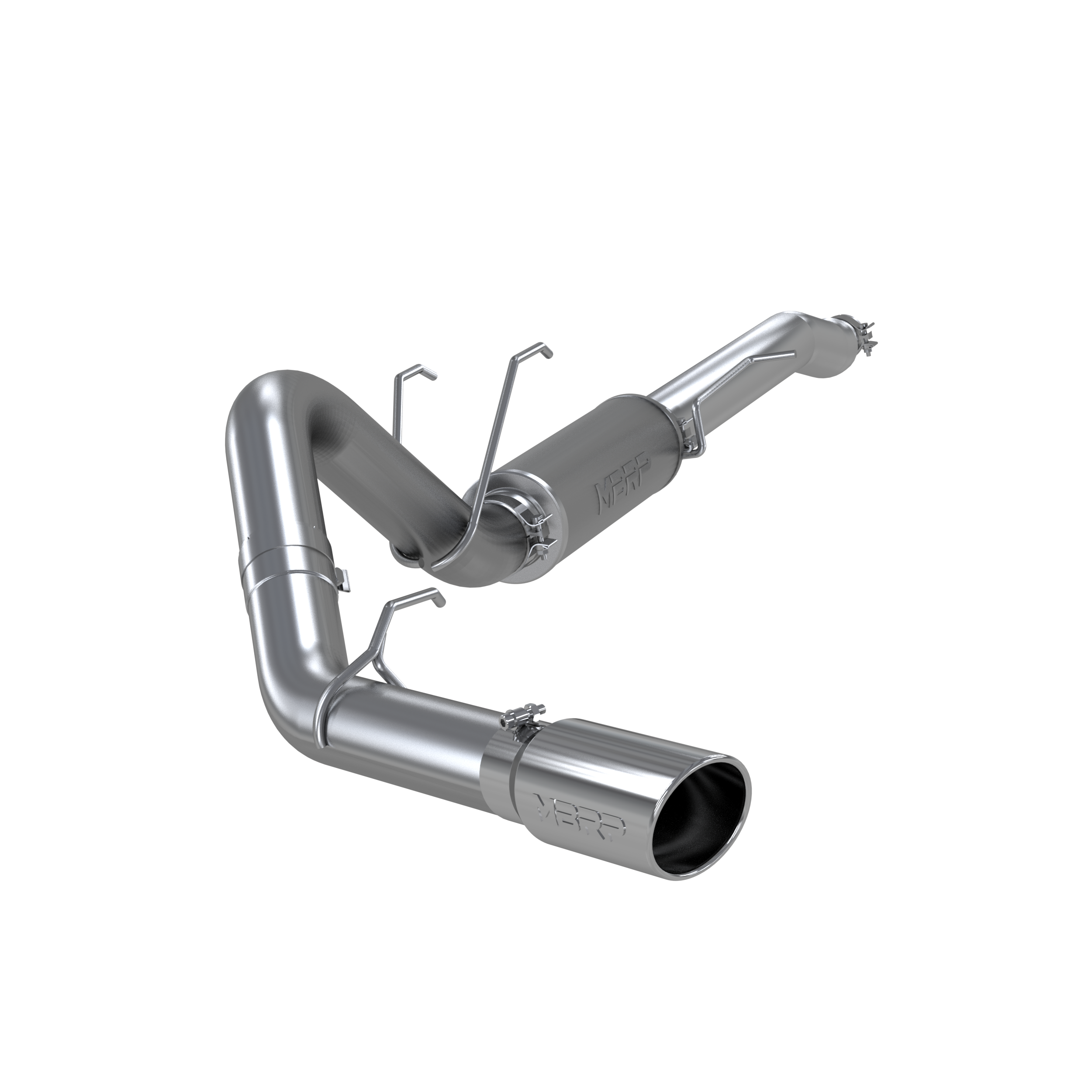 Ford 4 Inch Exhaust Resonator Back Single Side Armor Lite For 17-Up Ford F250/F350 MBRP