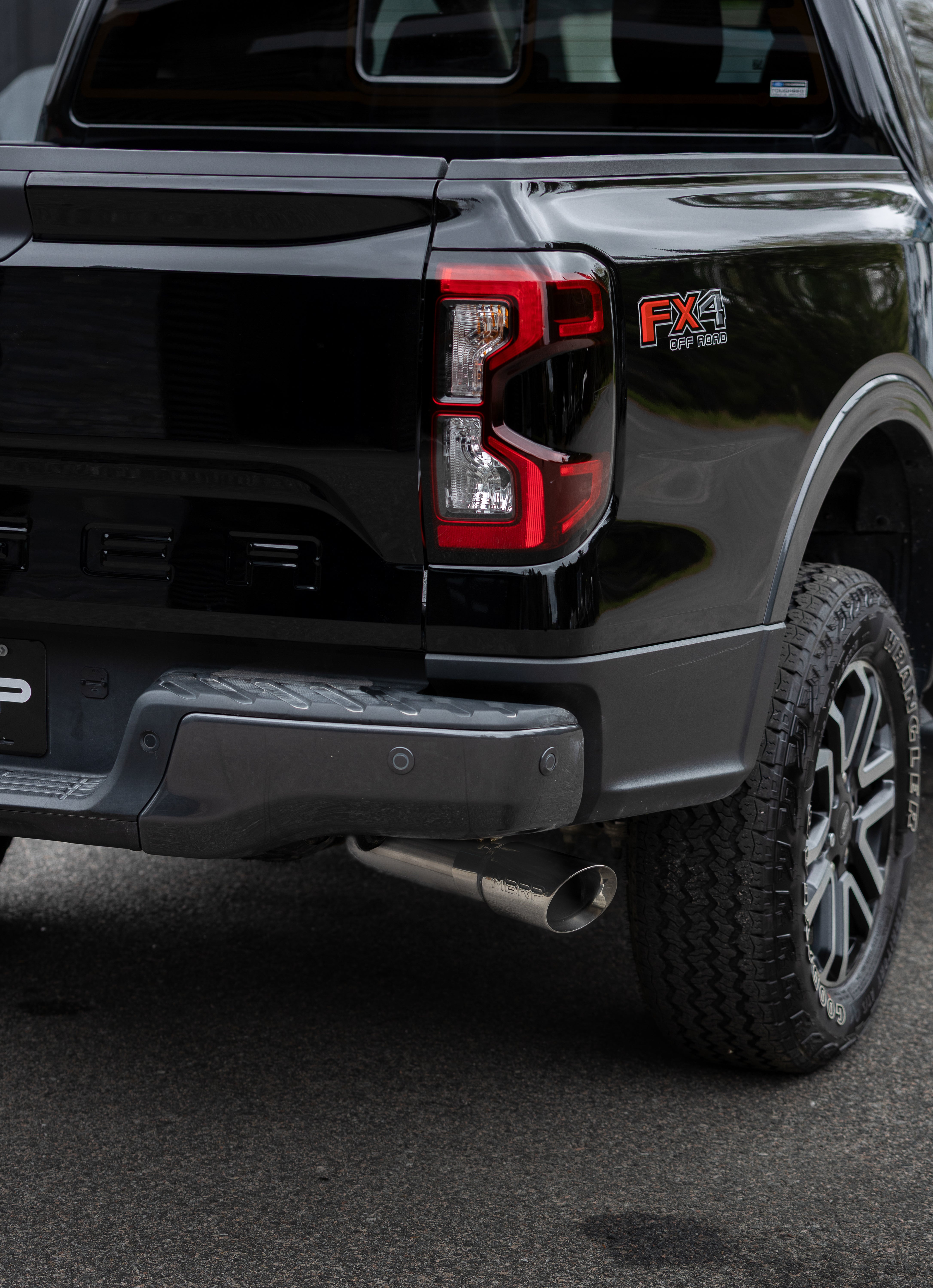 2024 Ford Ranger 2.3L Ecoboost Armor Pro T304SS 3-Inch Cat-Back Single Side Exit with Polished Tip MBRP