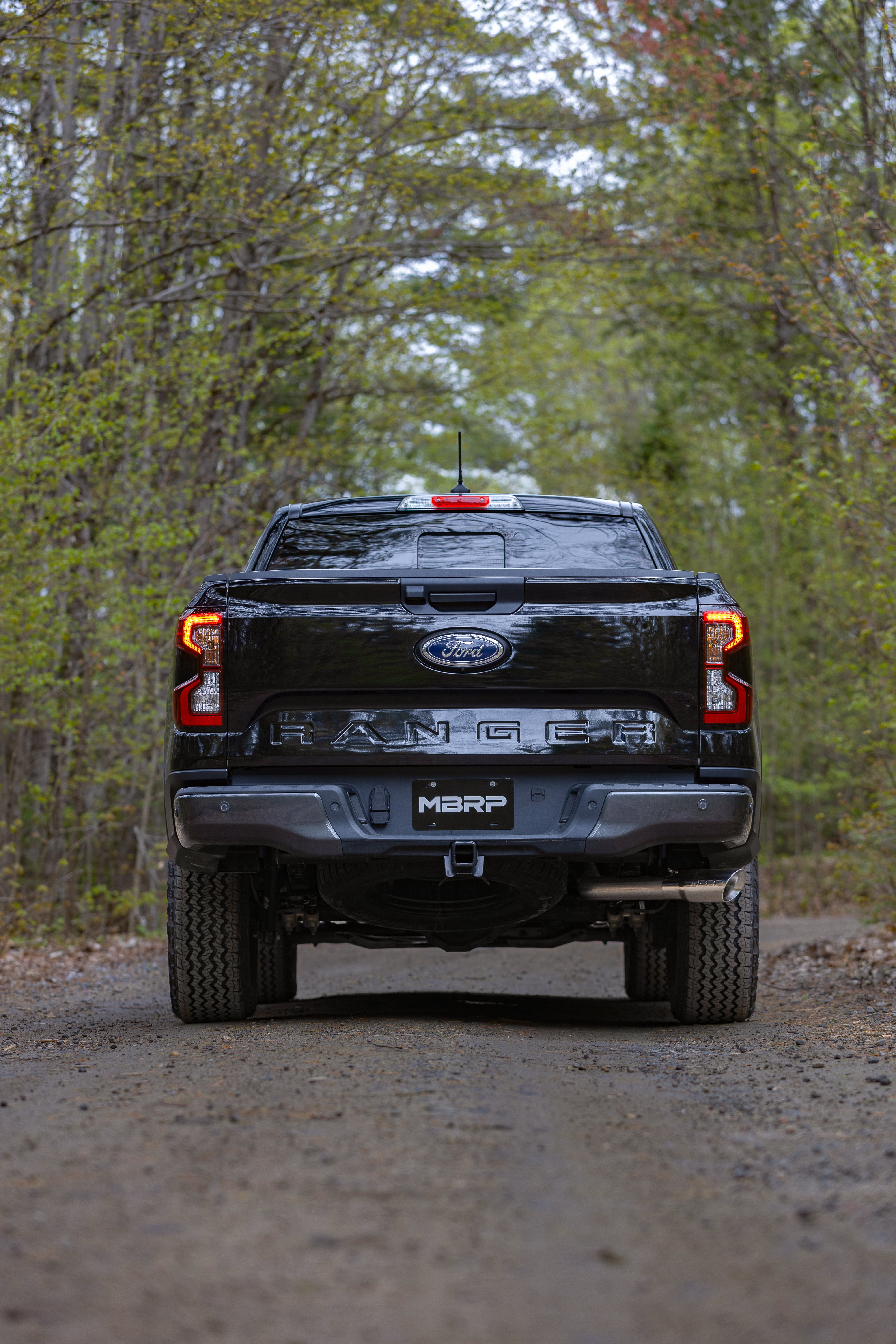 2024 Ford Ranger 2.3L Ecoboost Armor Pro T304SS 3-Inch Cat-Back Single Side Exit with Polished Tip MBRP