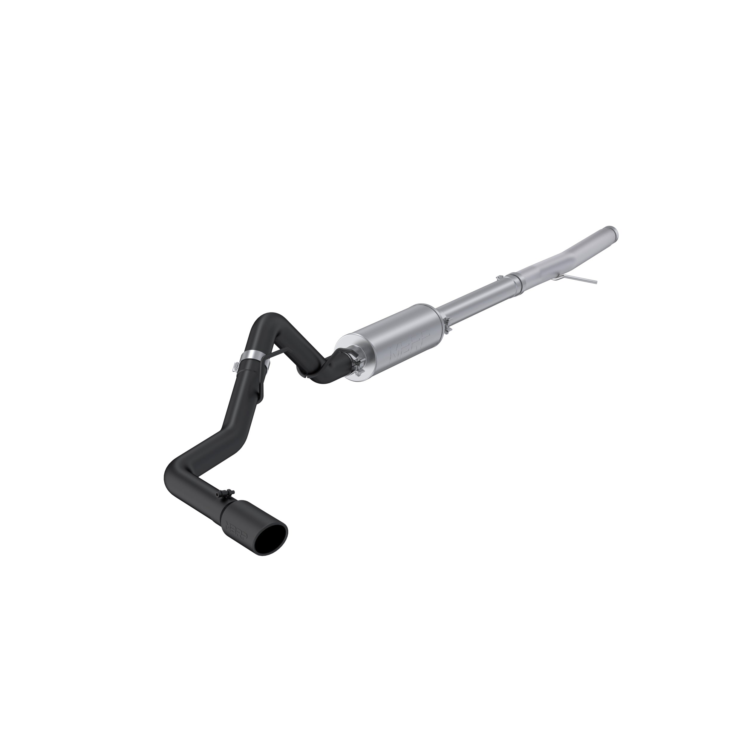 2024 Ford Ranger 2.3L Ecoboost Armor BLK Black-Coated Aluminized Steel 3-Inch Cat-Back Single Side Exit with Black Tip MBRP