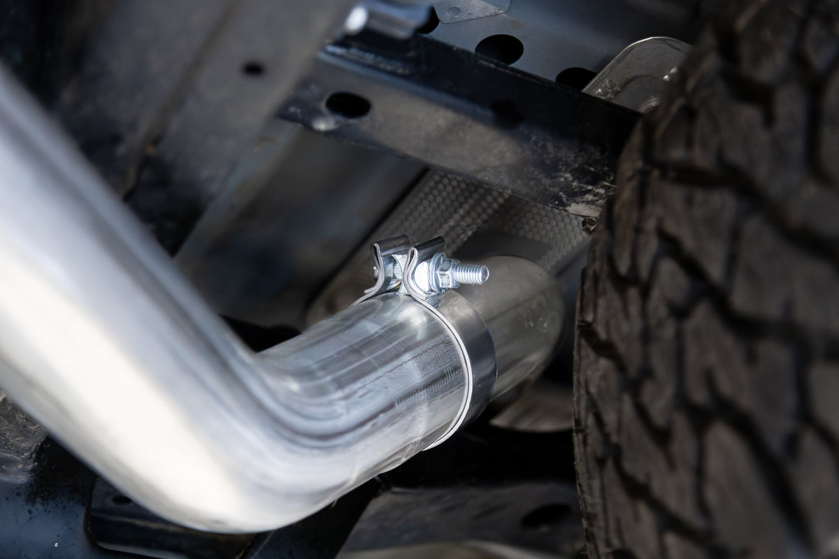 24-Present Ford Ranger Raptor 3.0L EcoBoost, Armor BLK 3-Inch Axle-Back Dual Rear Turn-Down MBRP