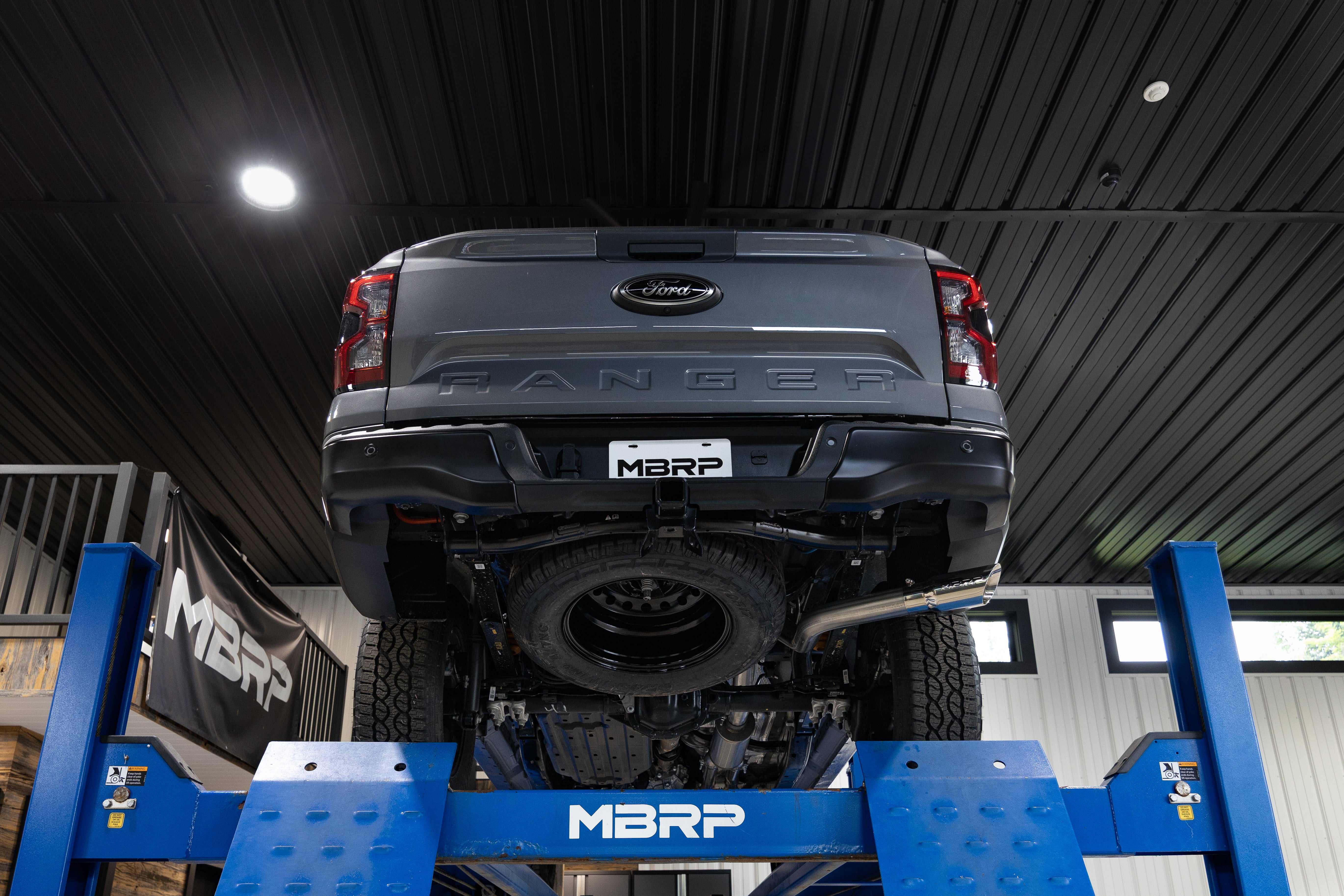 2024-Up Ford Ranger 2.7L, Armor Lite 2.5-Inch Cat-Back 3-Inch Single Side Rear Exit, MBRP