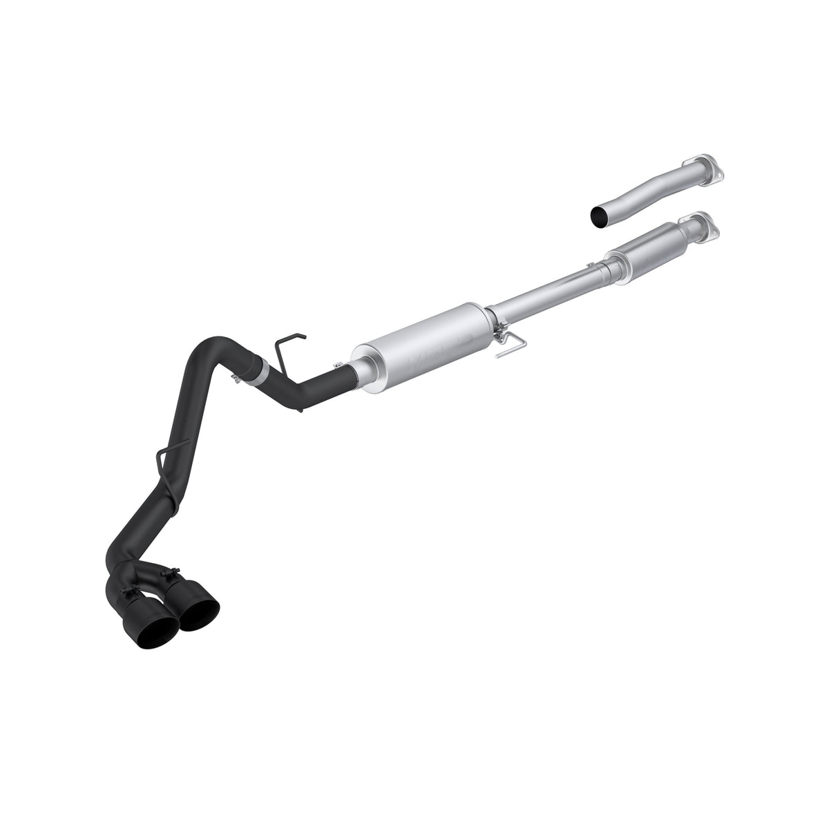 21-Present Ford F-150 2.7L/ 3.5L EcoBoost and 5.0L, Armor BLK 3-Inch Cat-Back Single Side with Dual Outlet MBRP