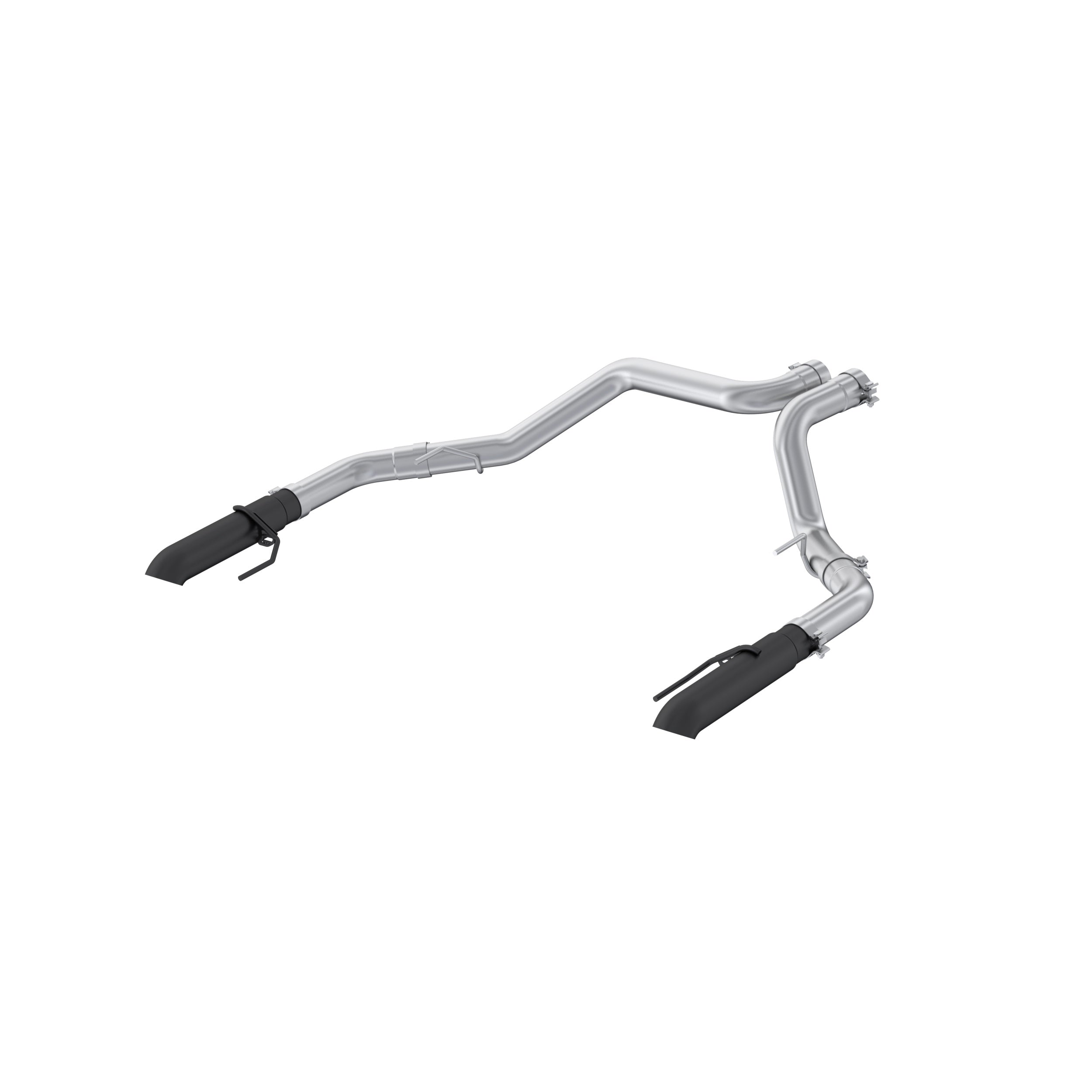 22-Present Ford F-150 Raptor 3.5L and Raptor R 5.2L Armor BLK 3-Inch Axle-Back Dual Split Rear Turn Down MBRP