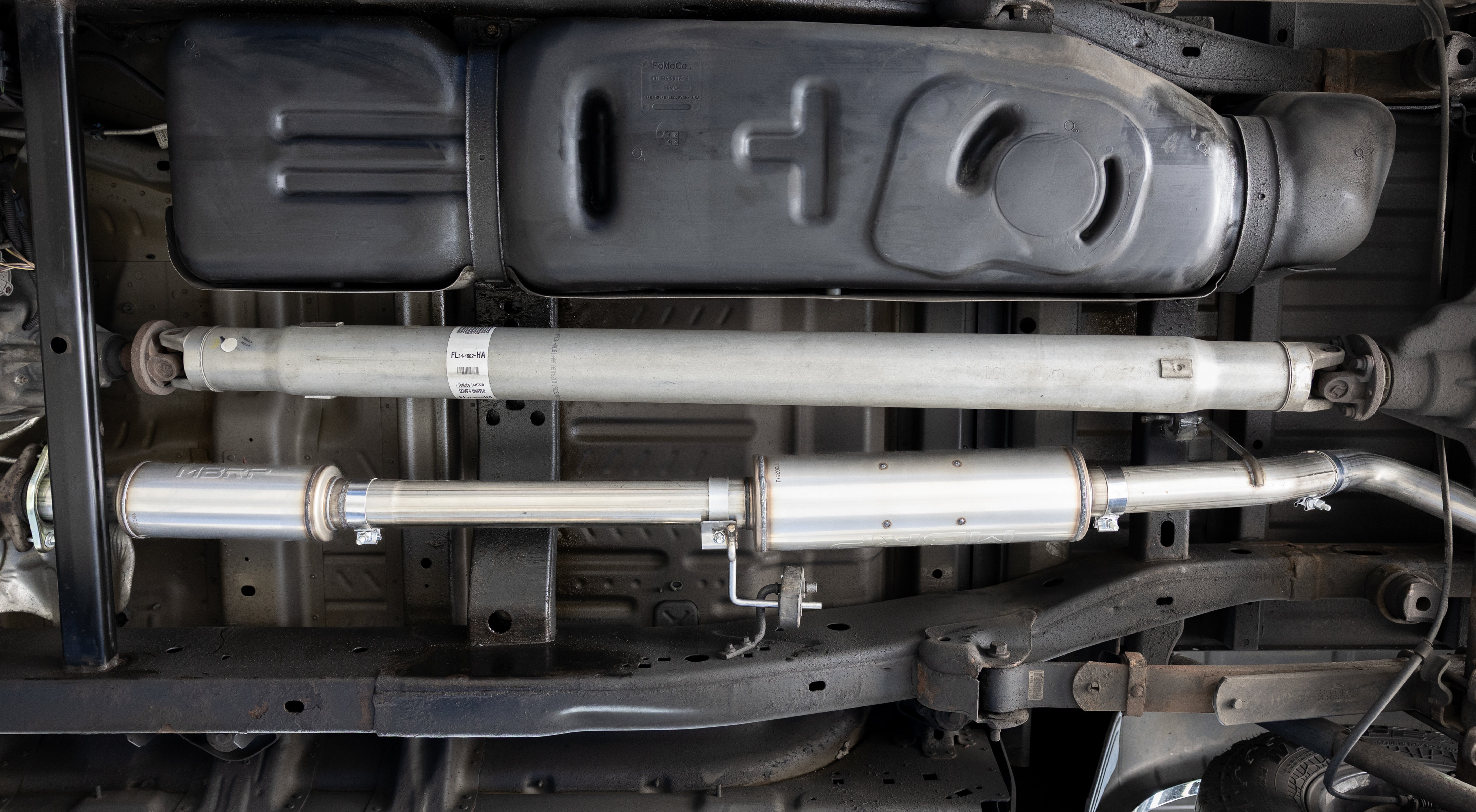 15-20 Ford F-150 2.7L, 3.5L and 5.0L Armor Lite 3-Inch Cat-Back Passenger Side Exit with Polished Tips MBRP
