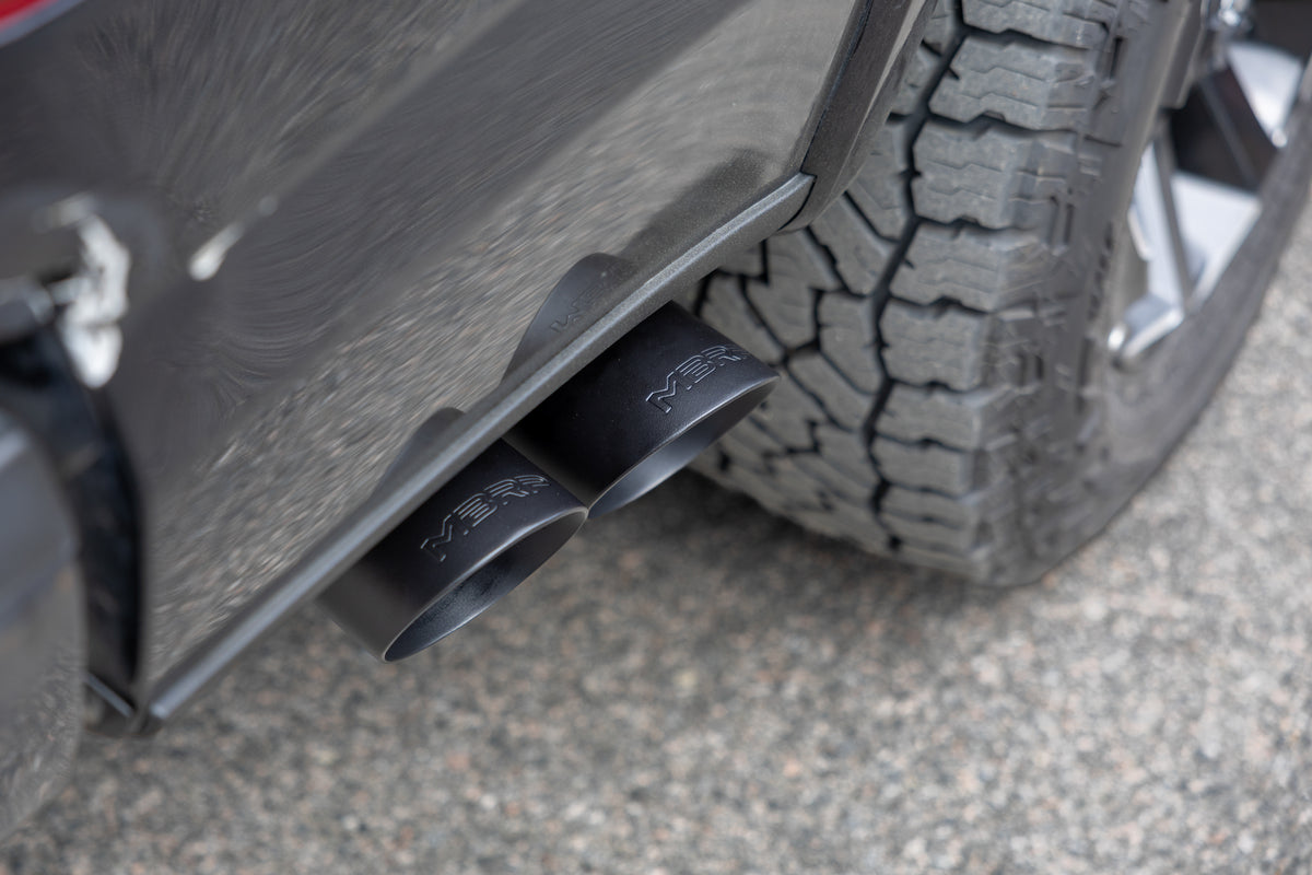 15-20 Ford F-150 2.7L, 3.5L and 5.0L, Armor BLK 3-Inch Cat-Back Passenger Side Exit with Black Tips MBRP