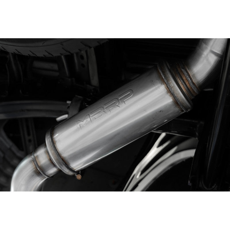 2022-Up Toyota Tundra 3.4L T304 Stainless Steel 2.5 Inch Dual Cat-Back Single Side Exit MBRP