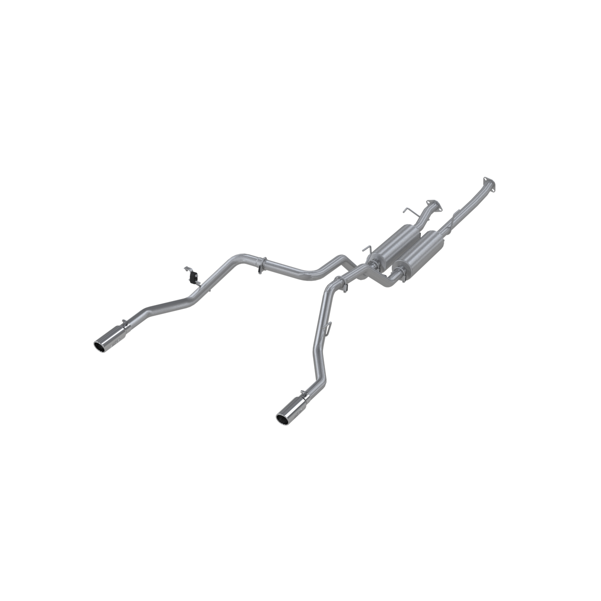 Cat Back Exhaust System Dual Split Rear Aluminized Steel For 09-21 Toyota Tundra 5.7L MBRP