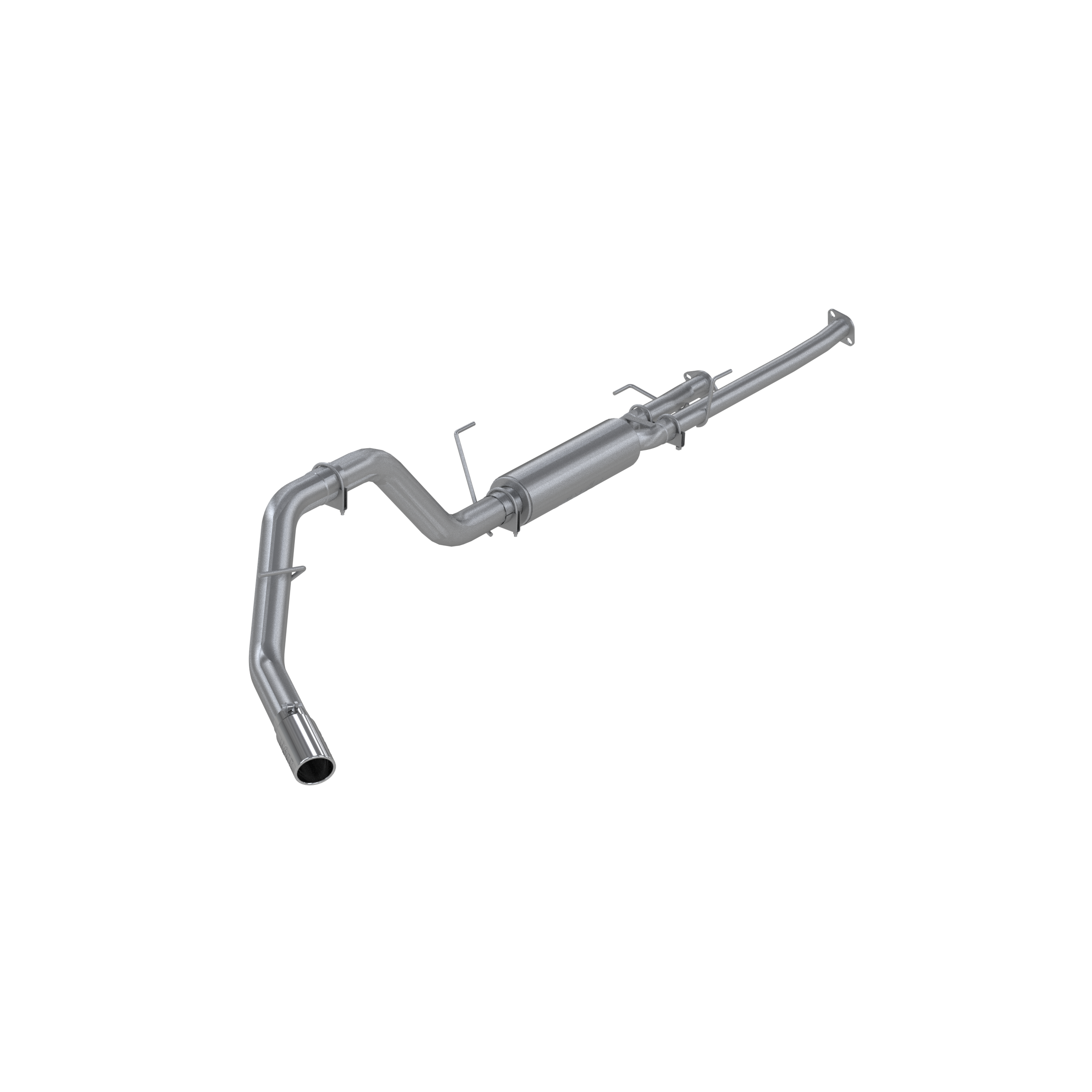 Cat Back Exhaust System Single Side 4 Inch Tip Aluminized Steel For 09-21 Toyota Tundra MBRP