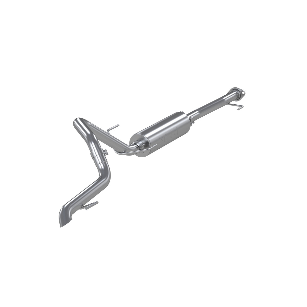 03-24 Toyota 4Runner 11-16 Toyota Land Cruiser Prado Armor Pro T304 Stainless Steel 2.5 Inch Cat-Back High Clearance Turn Down Single Rear Exit MBRP Exhaust System