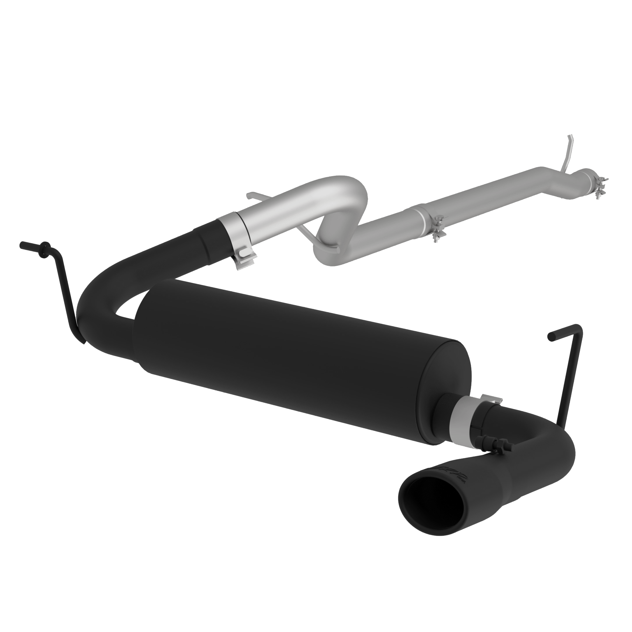 Cat Back Exhaust System Single Rear Exit Black For 12-18 Jeep Wrangler/Rubicon JK 3.6L 2/4 Door MBRP