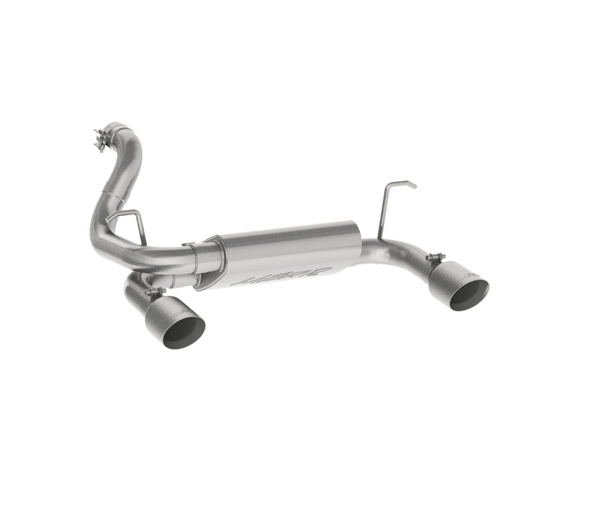 Jeep 2.5 Inch Axle Back Dual Rear Exit Armor Plus Series For 18-Up Wrangler JL 2/4 DR 3.6L MBRP
