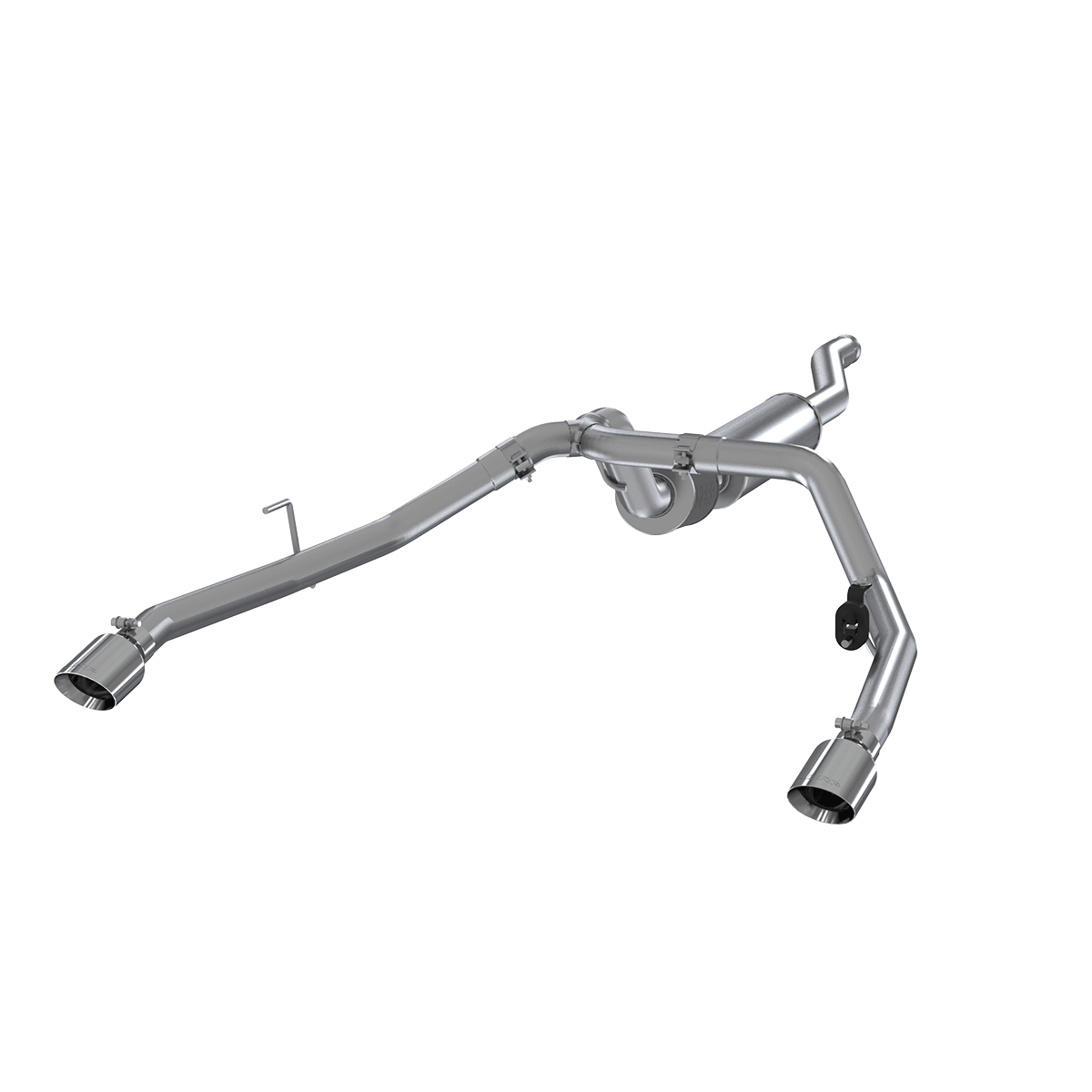 Jeep 2.5 Inch Cat Back Exhaust System Dual Rear Exit Armor Pro Series For 20-Up Jeep Gladiator 3.6L MBRP