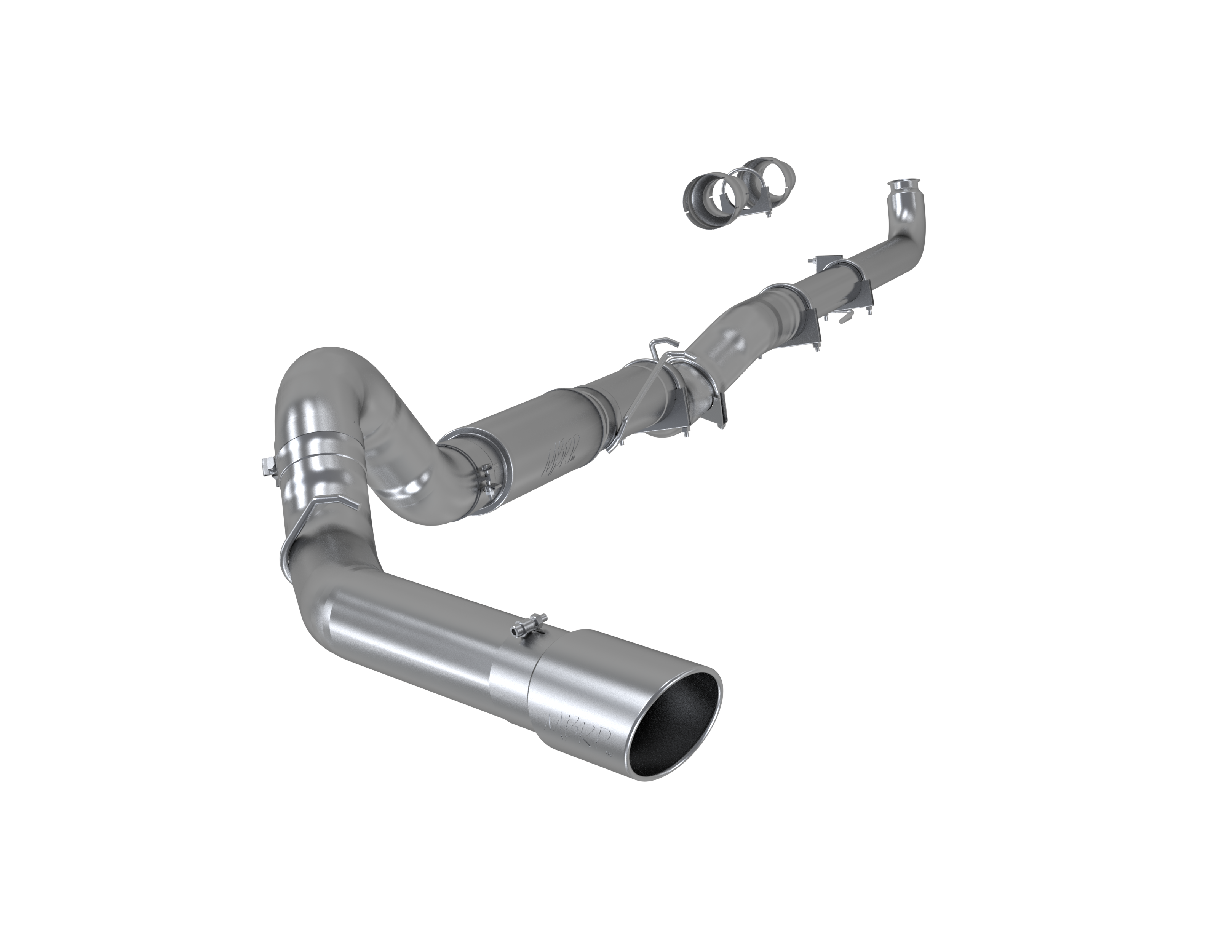 5 Inch Single Side T409 Stainless Steel For 01-07 Silverado/Sierra 2500/3500 Duramax Classic Extended/Crew Cab MBRP