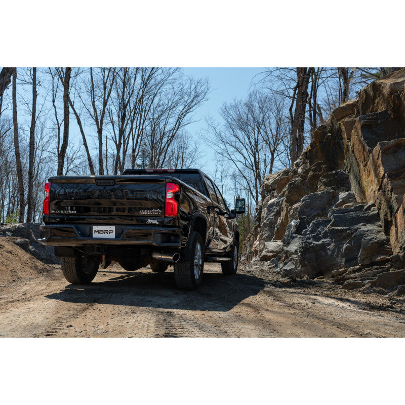 20-25 Chevy/GMC 2500/3500 Armor Lite Series Aluminized Steel 4 Inch Filter Back Single Side Exit Exhaust System MBRP
