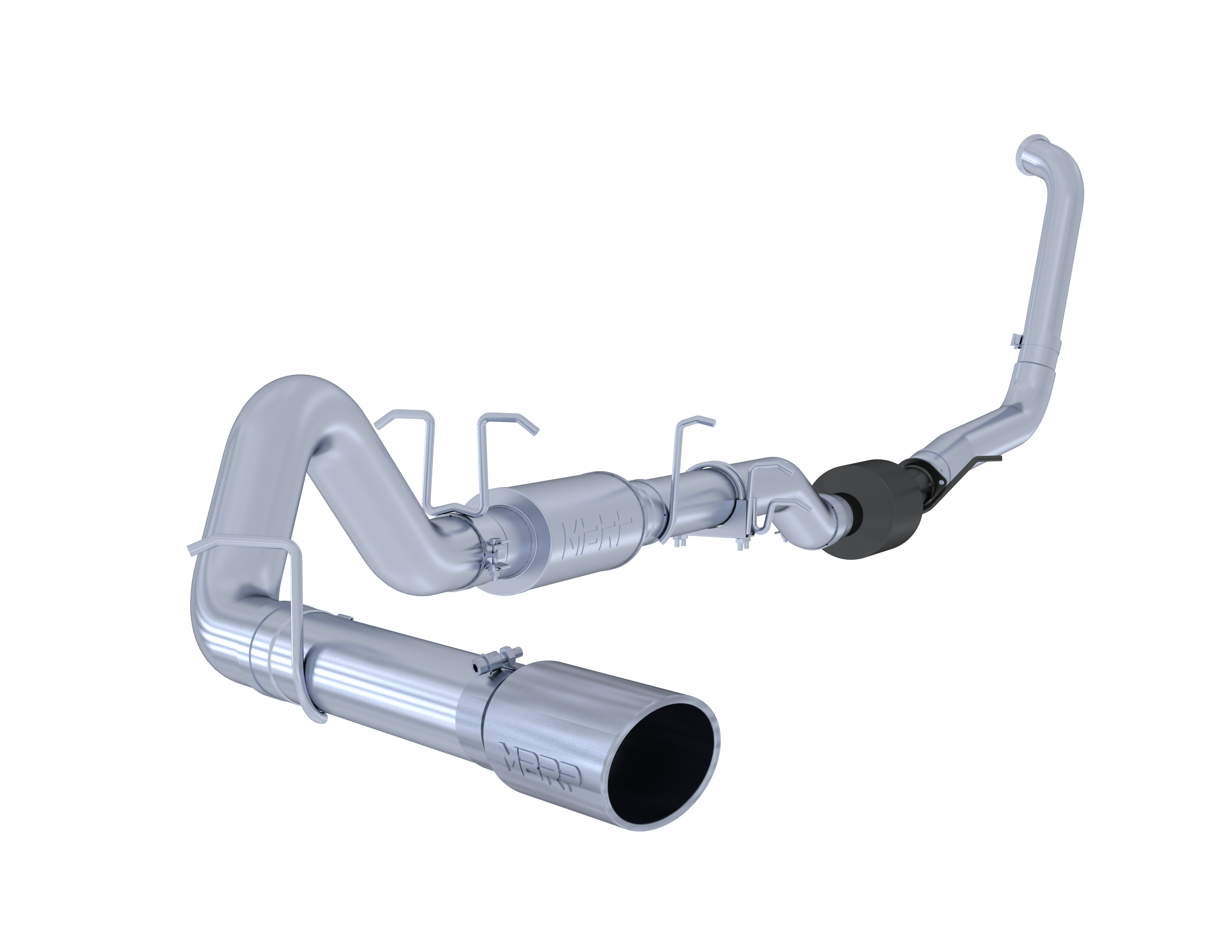 4 Inch Turbo Back Single Side Exit Aluminized Steel For 03-07 Ford F-250/350 6.0L Extended Cab/Crew Cab MBRP