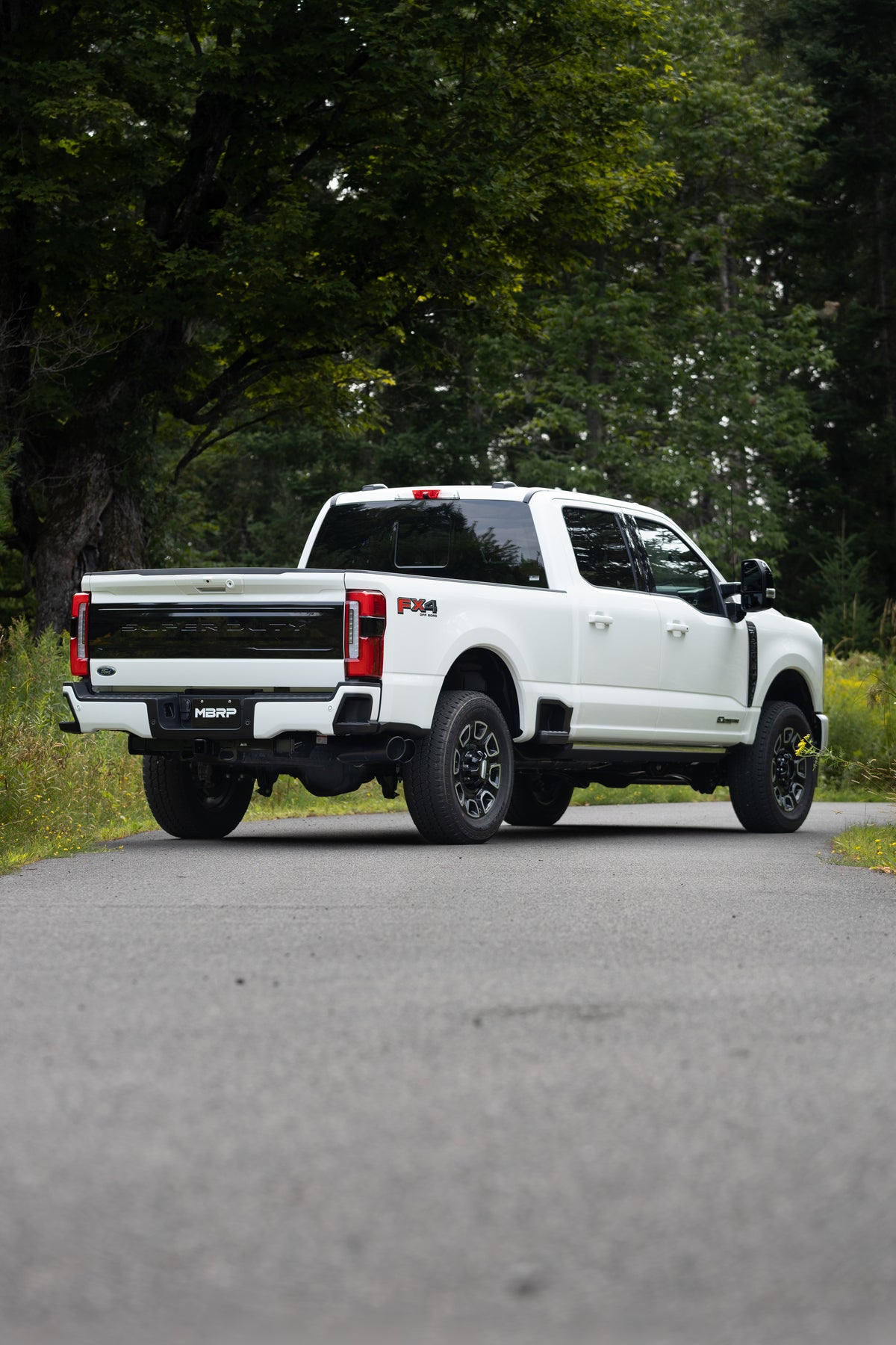 17-Up Ford F-250/350/450 6.7L 4 Inch Filter Back Single Side Dual Exit, Armor Plus T409 Stainless Steel, MBRP