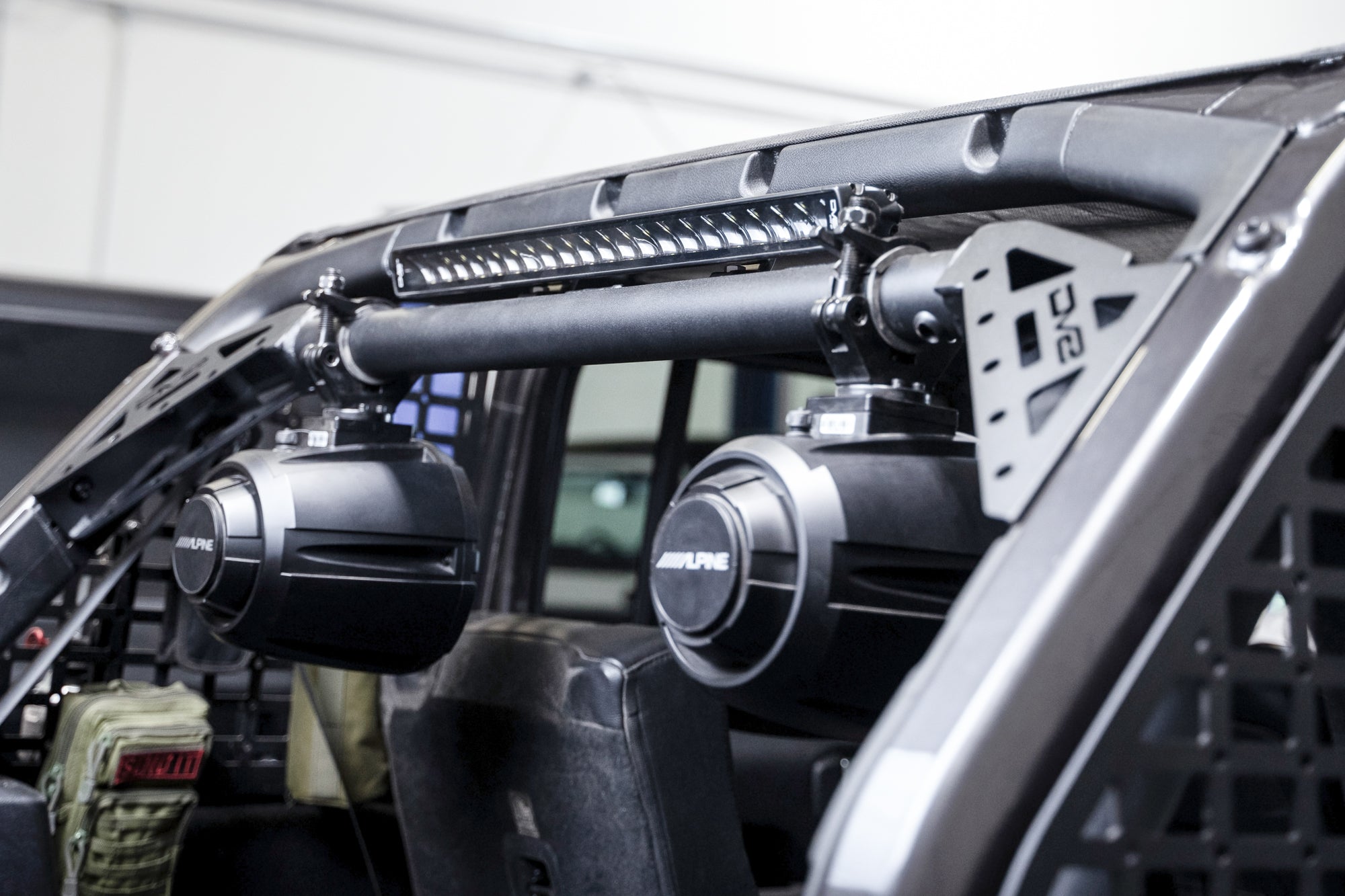 2018 2025 Jeep Wrangler JL JLU Rear Speaker Light Bar Mount DV8 Offroad