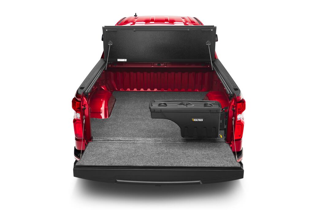 Truck Bed Storage Box Swing Case 2019 (New Body Style) 2026 Chevrolet Silverado/GMC Sierra (Without CarbonPro Bed) 1500 Passenger Side Without MultiPro Tailgate Passenger Side Black Smooth UnderCover