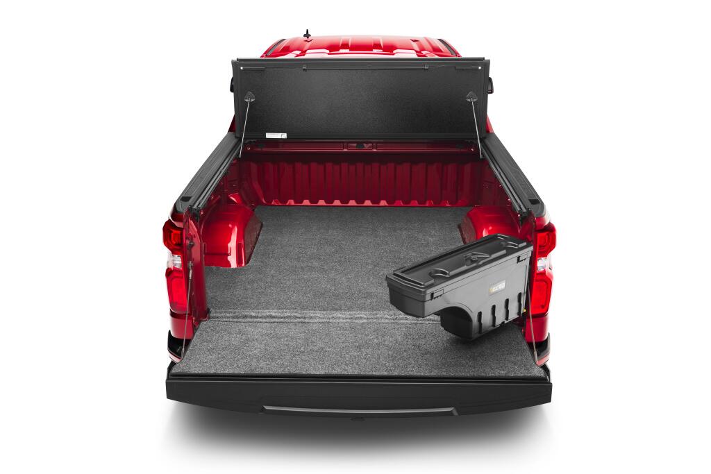Truck Bed Storage Box Swing Case 2019 (New Body Style) 2026 Chevrolet Silverado/GMC Sierra (Without CarbonPro Bed) 1500 Passenger Side Without MultiPro Tailgate Passenger Side Black Smooth UnderCover