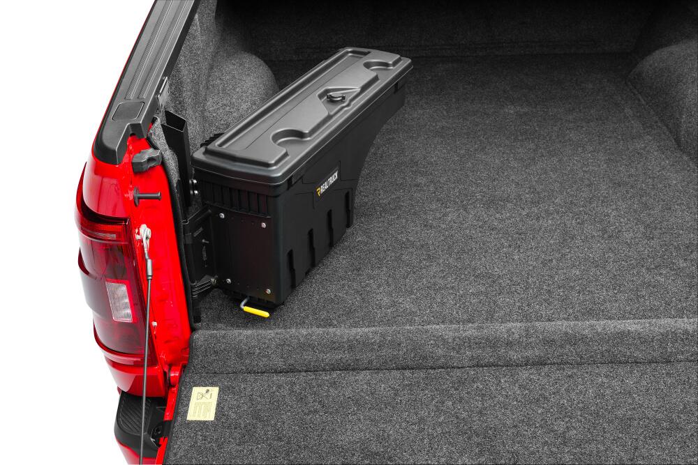 Truck Bed Storage Box Swing Case 2015-2026 Ford F-150 (Includes Lightning) Drivers Side Black Smooth UnderCover