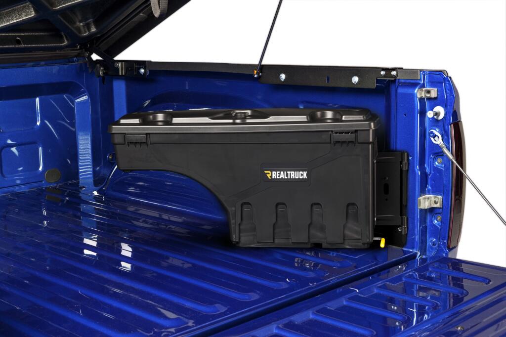Truck Bed Storage Box SwingCase 2019-2023 Ford Ranger Passenger Side Black Smooth UnderCover