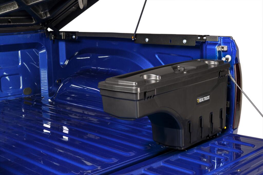 Truck Bed Storage Box SwingCase 2019-2023 Ford Ranger Passenger Side Black Smooth UnderCover