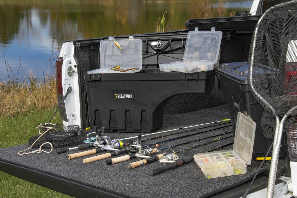 Truck Bed Storage Box Swing Case 2002-2018 (2019-2023 Classic) Dodge Ram 1500/2003-2025 2500/3500 Drivers Side Without RamBox Black Smooth Will NOT Fit 2013-2025 Ram 3500 With Factory Tow Package UnderCover