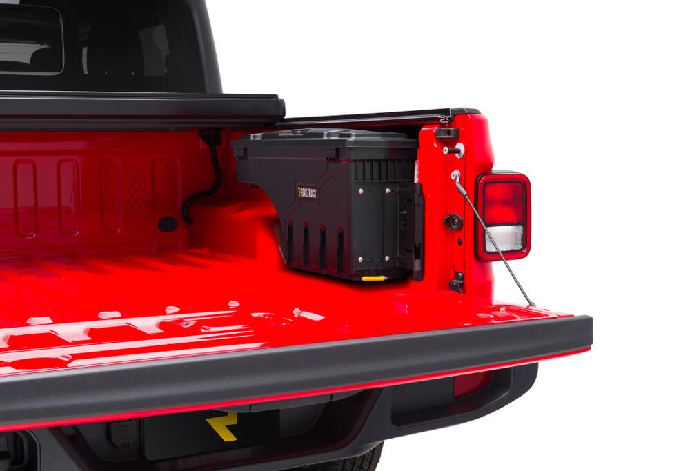 Truck Bed Storage Box Swing Case 2020-2025 Jeep Gladiator Passenger Side Black Smooth UnderCover