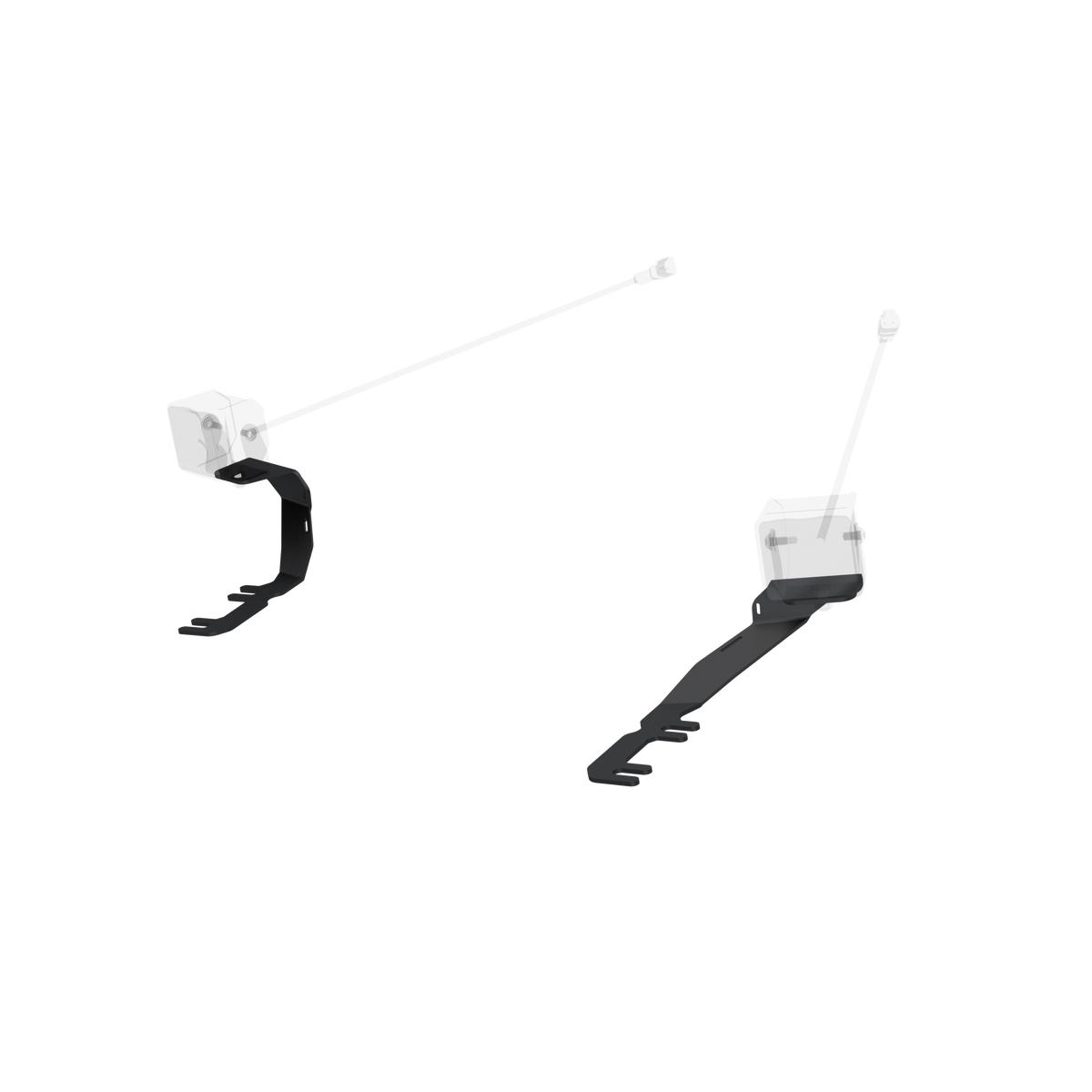 24-26 Ford Ranger, Black-Coated Ditch Light Bracket MBRP