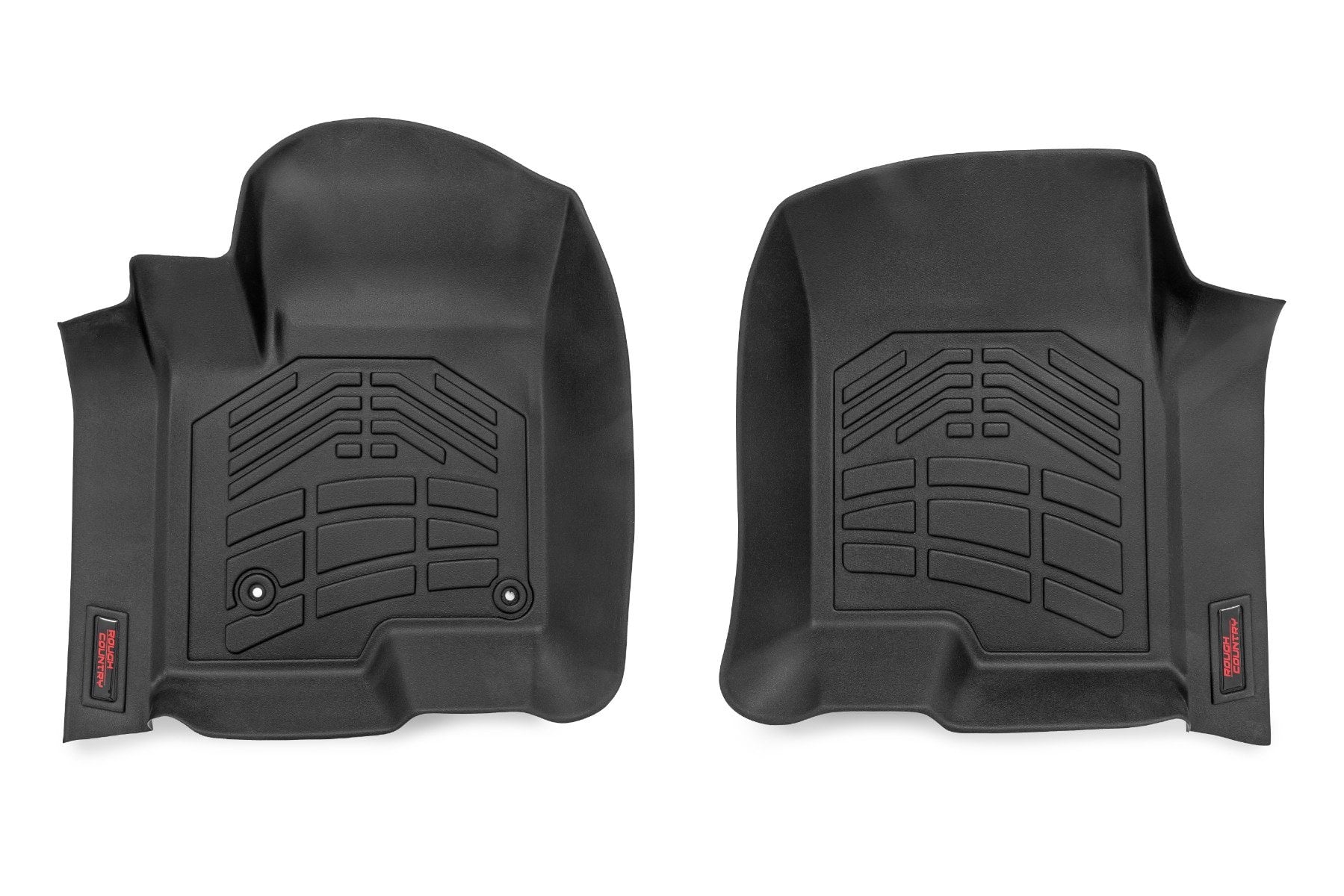 Sure-Fit Floor Mats FR & RR FR Bucket Crew Silverado/Sierra 1500/2500HD/3500HD (19-26) Rough Country