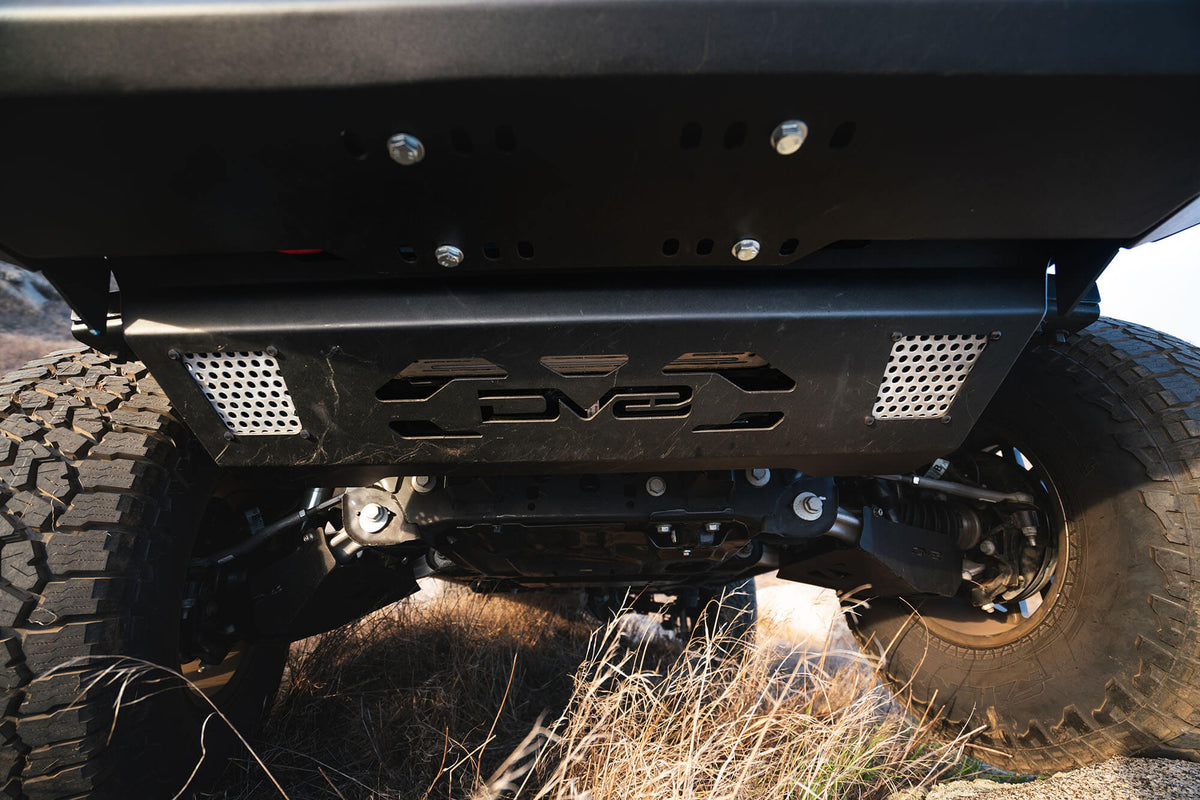 2021 2024 Ford Bronco Steel Front Skid Plate DV8 Offroad