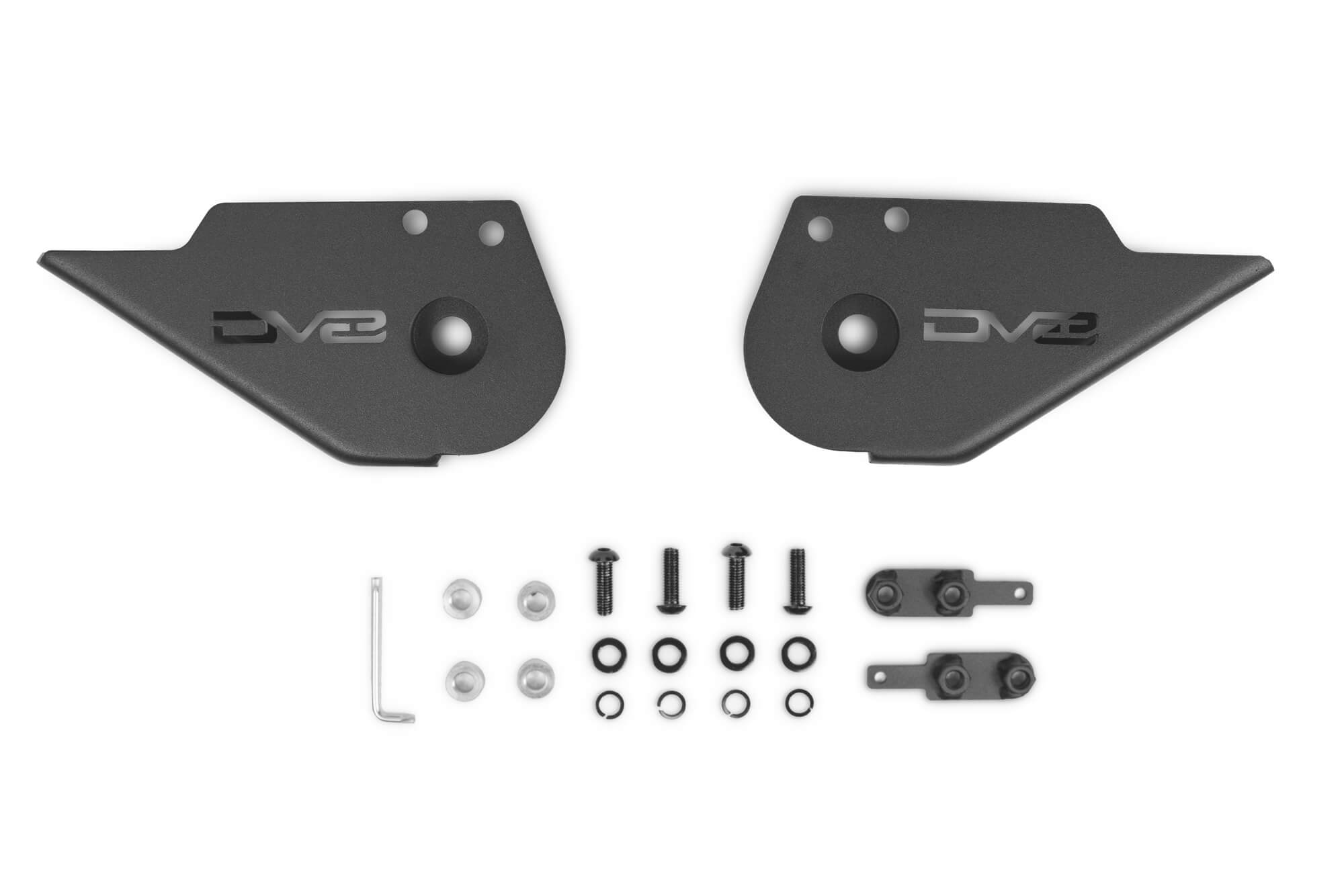 2021 2024 Ford Bronco Trailing Arm Skid Plates Without OEM Welded Skid DV8 Offroad