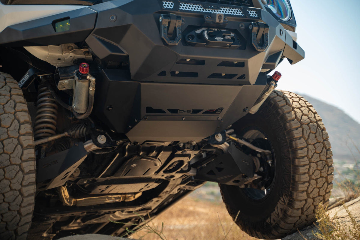 2021 2024 Ford Bronco Low Pro Skid Plate DV8 Offroad