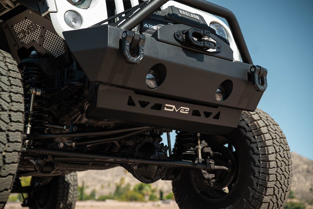 2007 2018 Jeep Wrangler JK Front Skid Plate DV8 Offroad