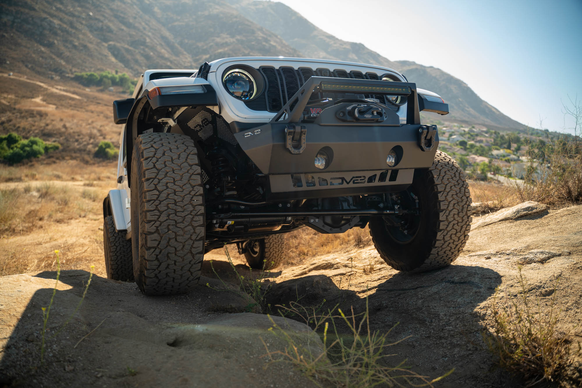 2018 2025 Jeep Wrangler JL JLU Gladiator JT Front Differential Skid Plate DV8 Offroad