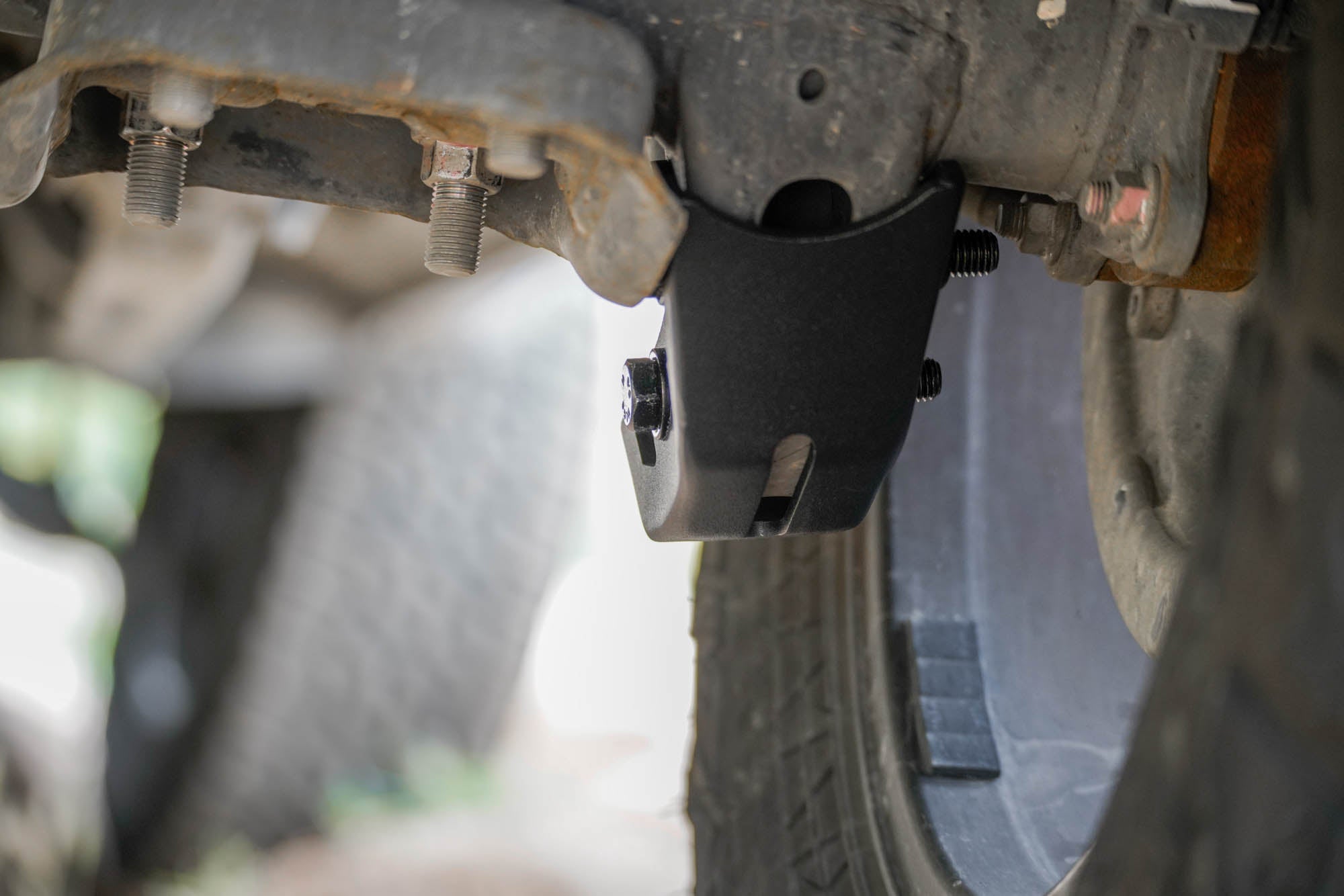 2016 2023 Toyota Tacoma Rear Shock Skid Plates DV8 Offroad