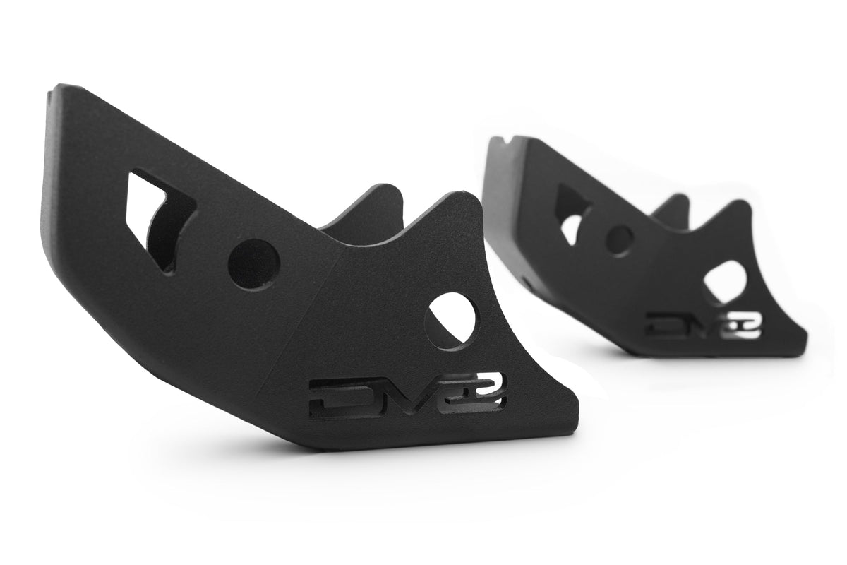 2016 2023 Toyota Tacoma Rear Shock Skid Plates DV8 Offroad