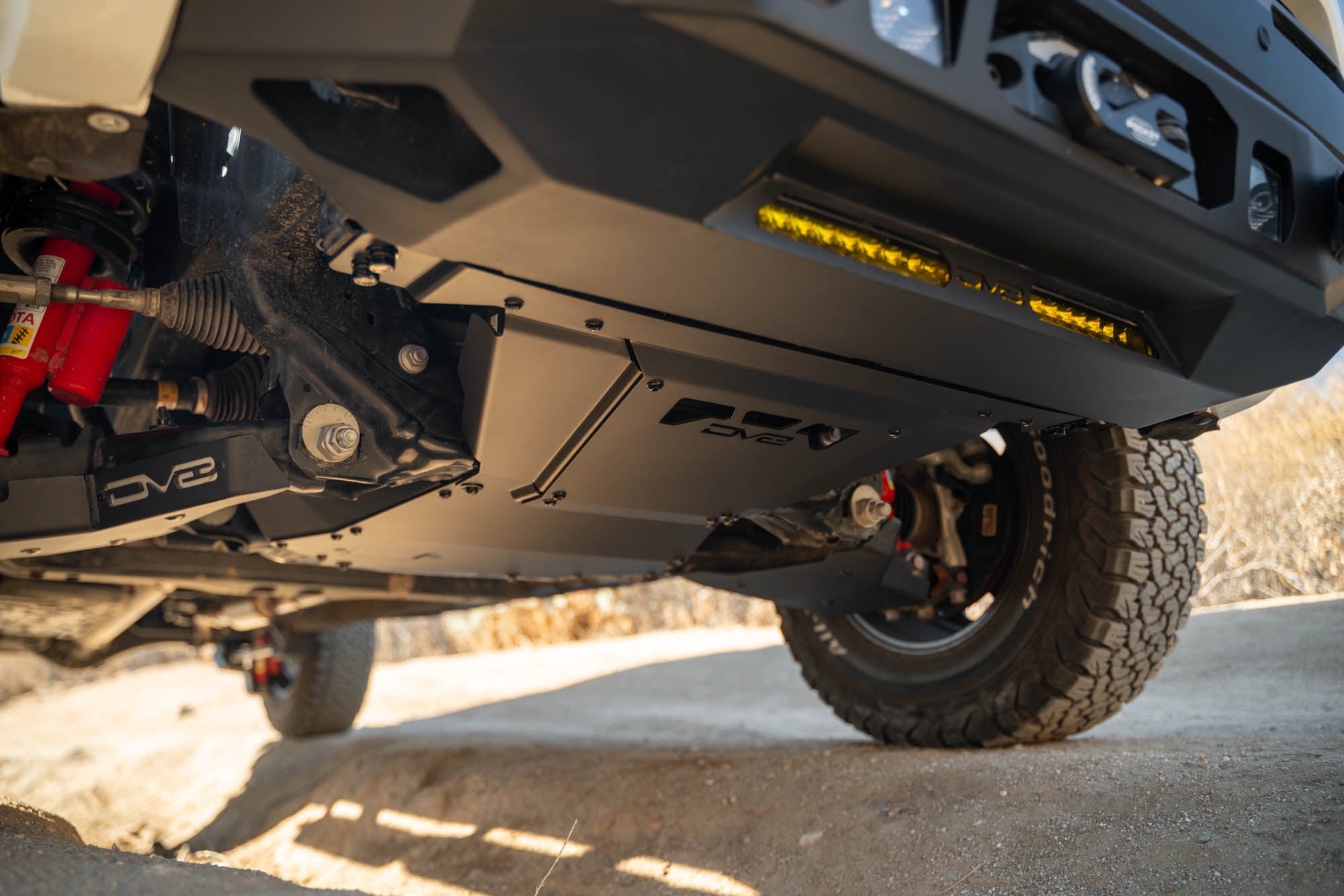 2024 2025 Toyota Tacoma, Land Cruiser Rear Belly Skid Plate DV8 Offroad