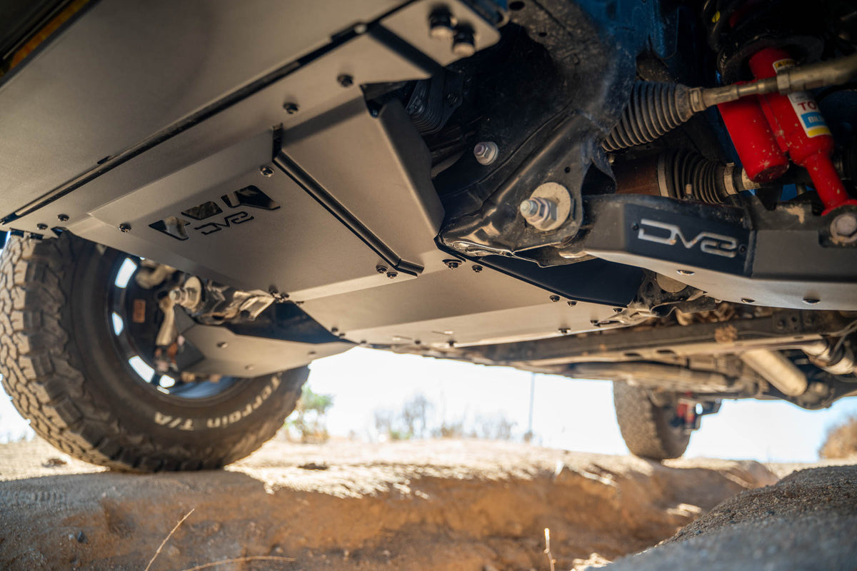2024 2025 Toyota Tacoma, Land Cruiser Rear Belly Skid Plate DV8 Offroad