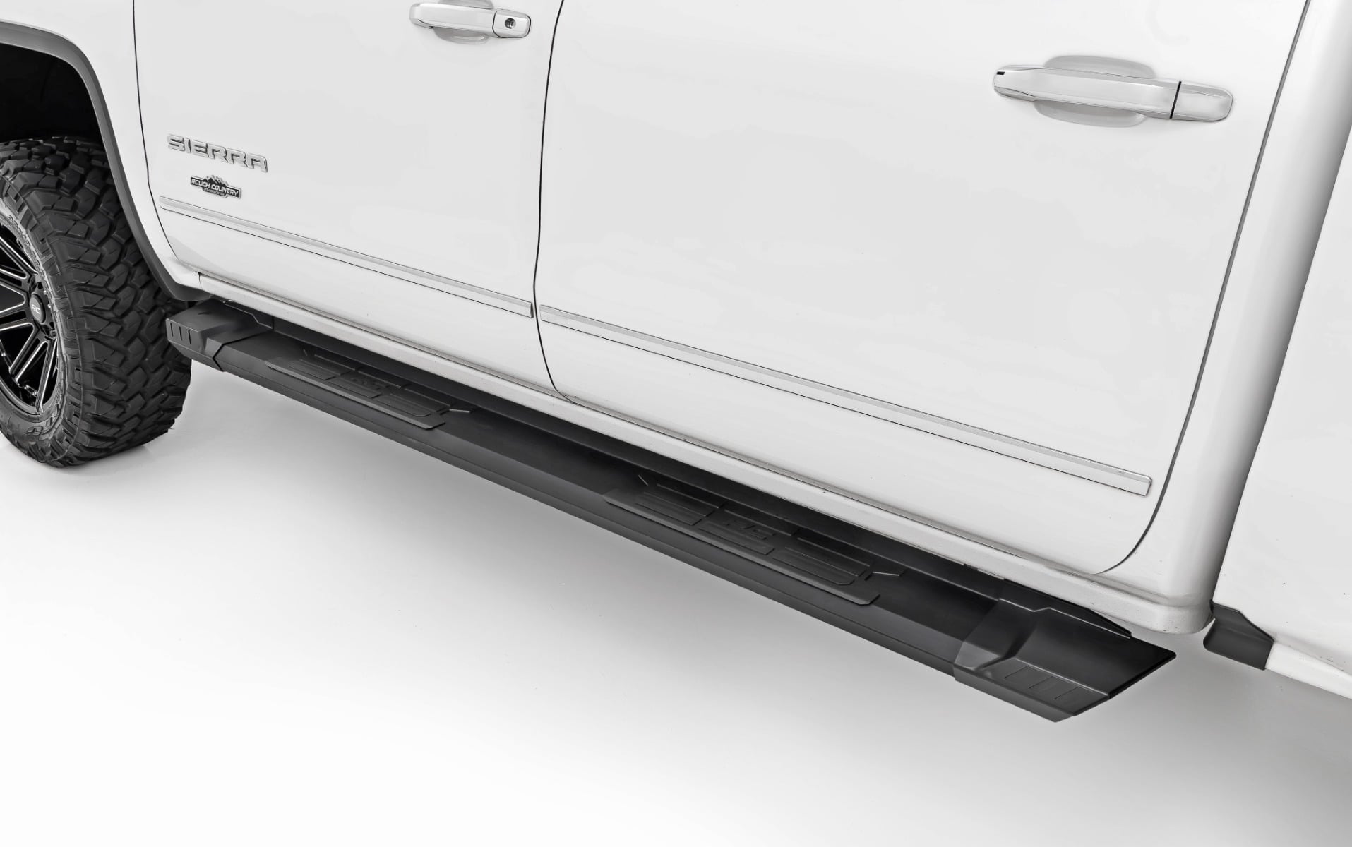 HD2 Aluminum Running Boards Crew Cab Silverado/Sierra 1500/2500HD/3500HD (07-19 & Classic) Rough Country