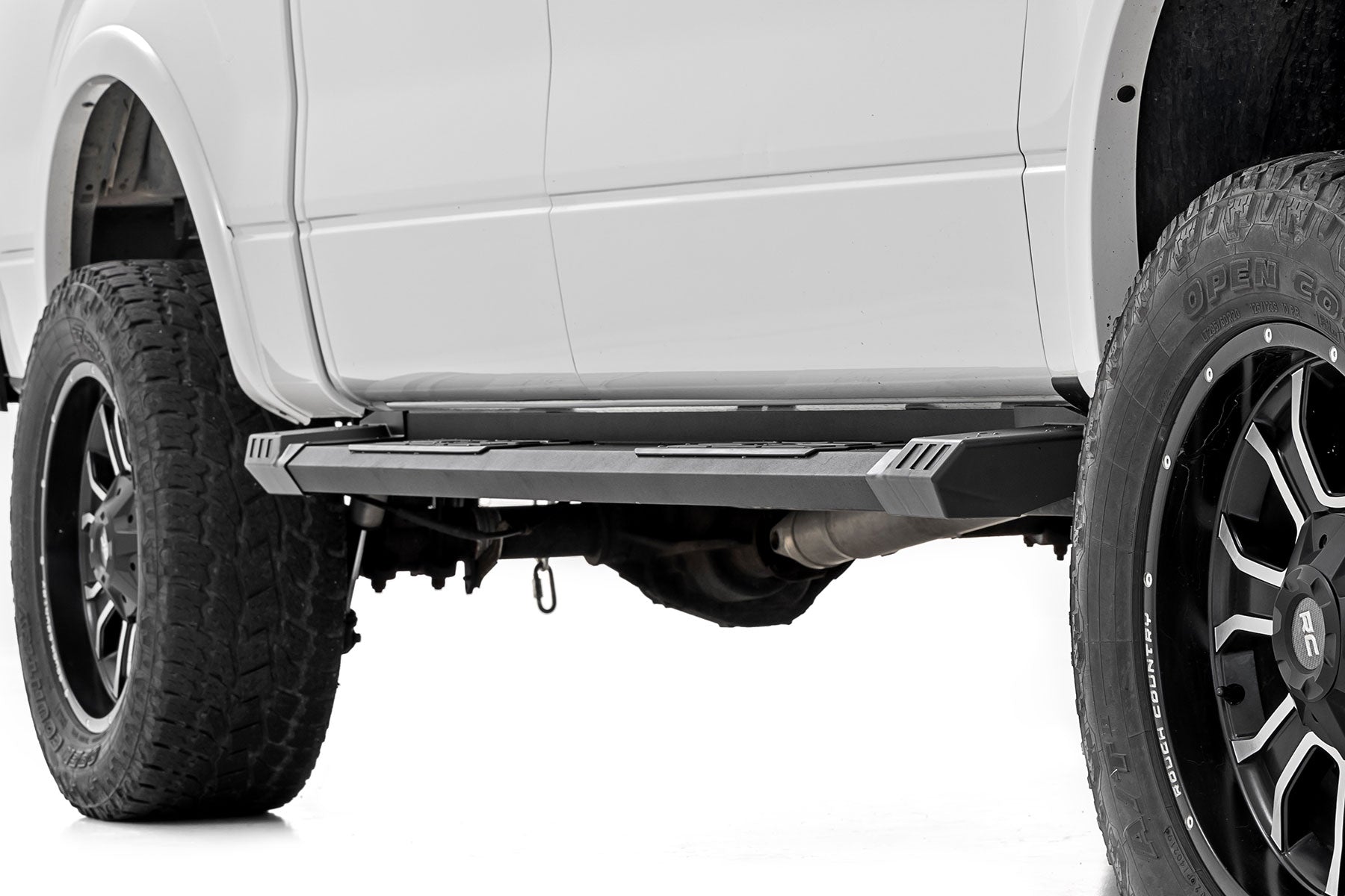HD2 Aluminum Running Boards Super Crew Cab Ford F-150 2WD/4WD (2009-2014) Rough Country