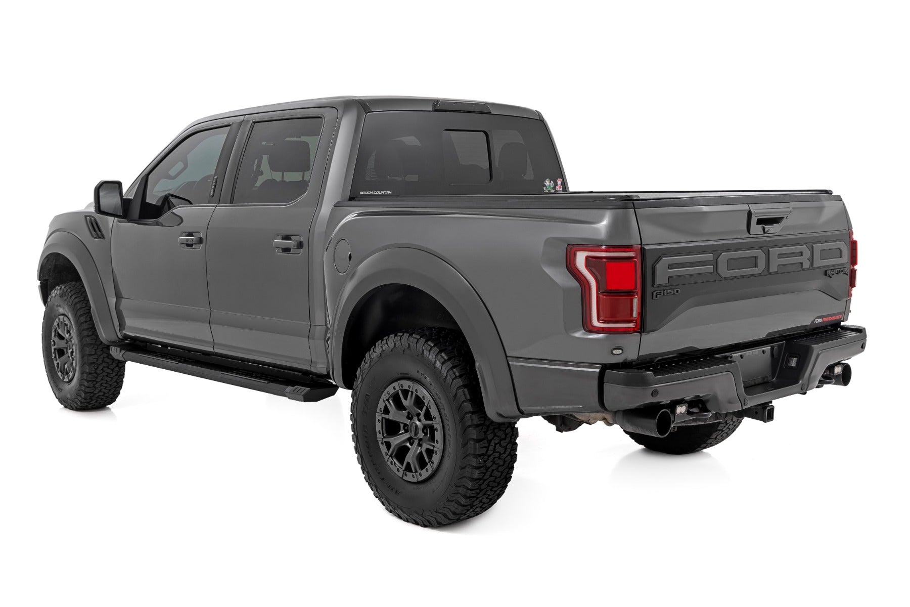 HD2 Aluminum Running Boards Crew Cab Ford F-150/Lightning/F-250/F-350/Raptor (15-26) Rough Country