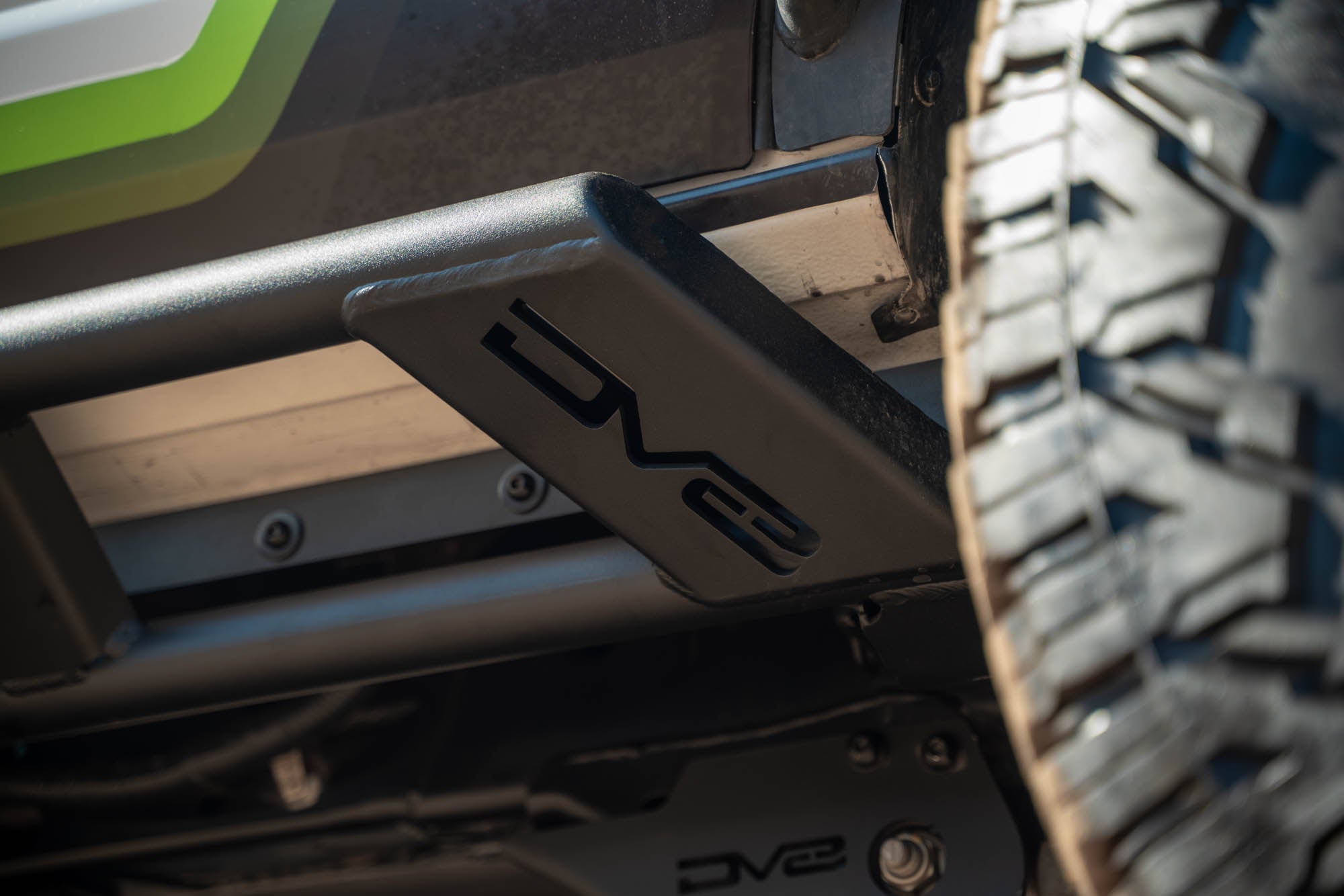 2021 2024 Ford Bronco Fs 15 4 Door Rock Sliders V2 DV8 Offroad